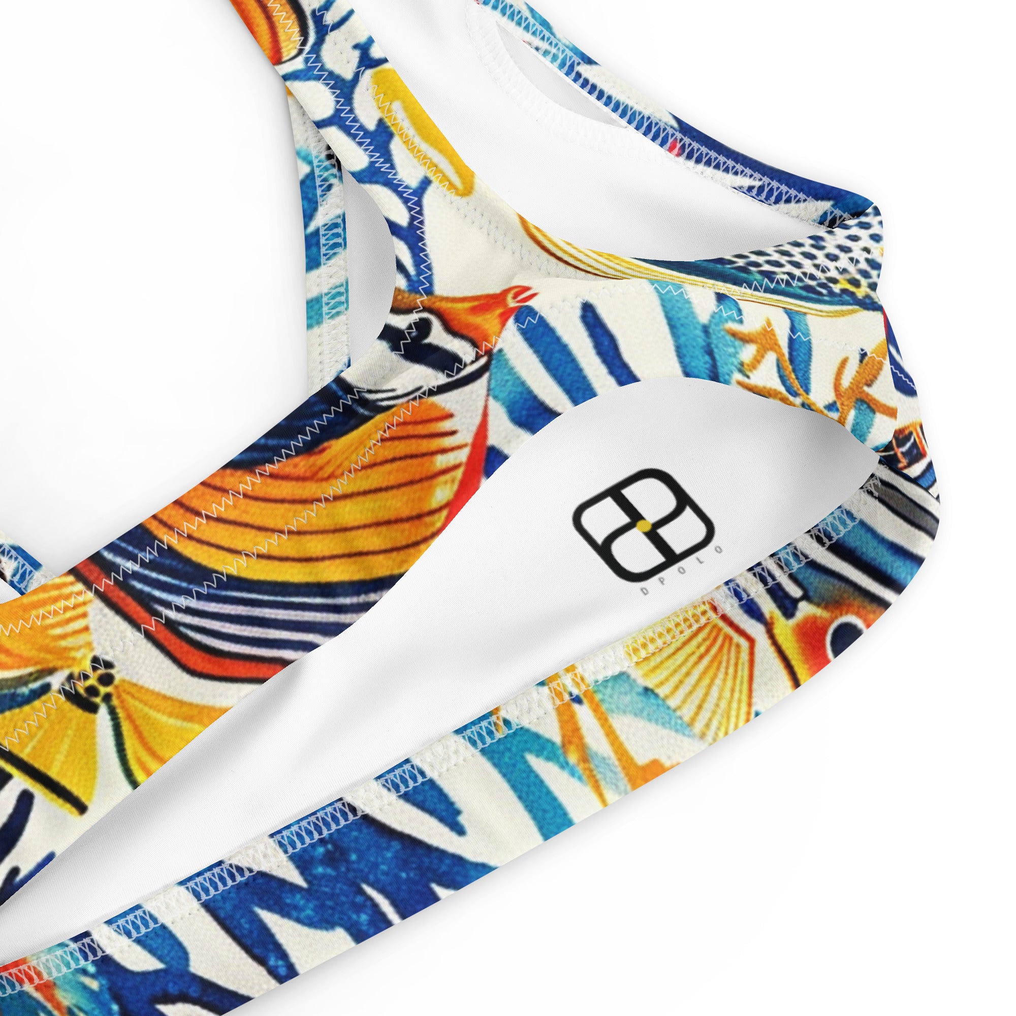 Recycled padded bikini top