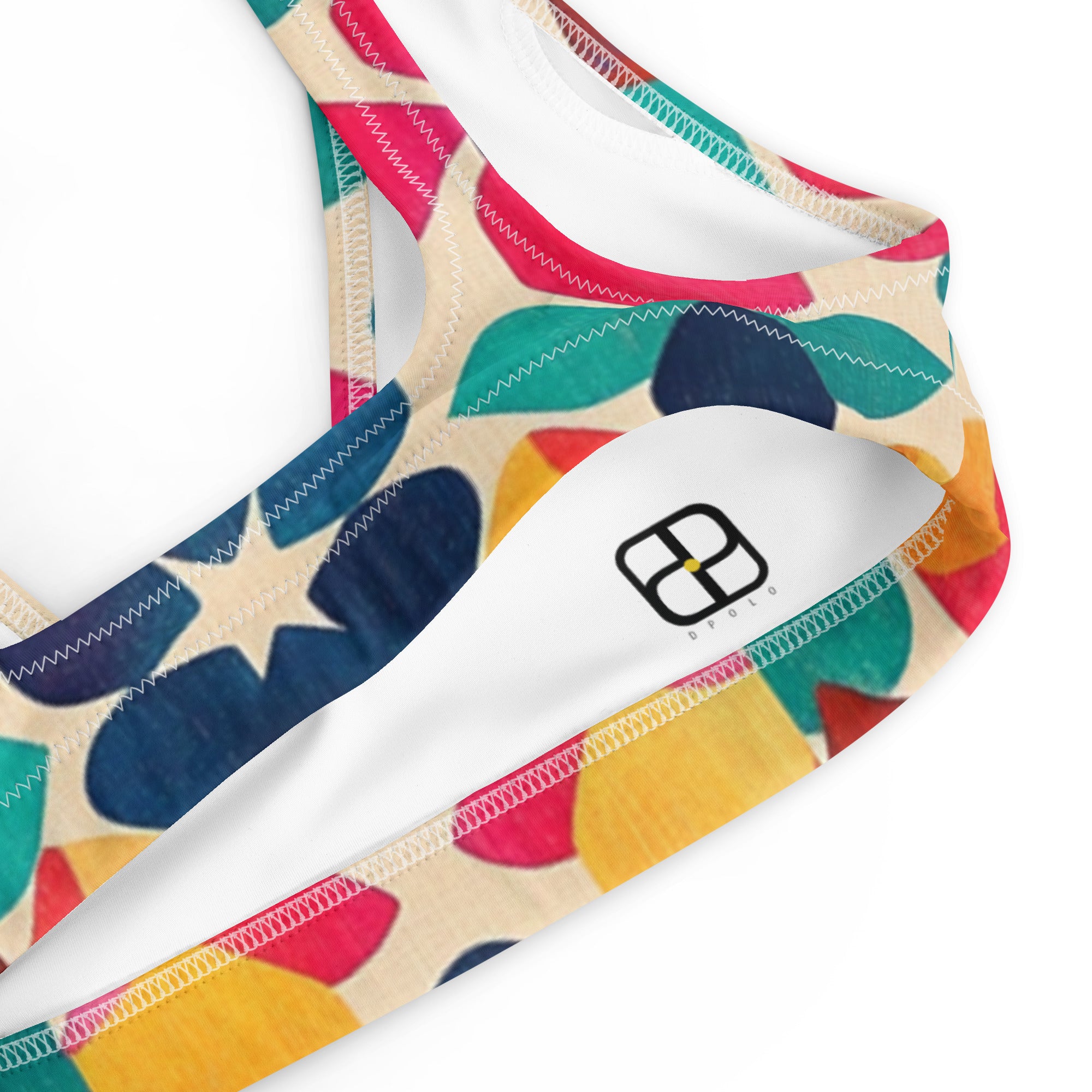 Recycled padded bikini top