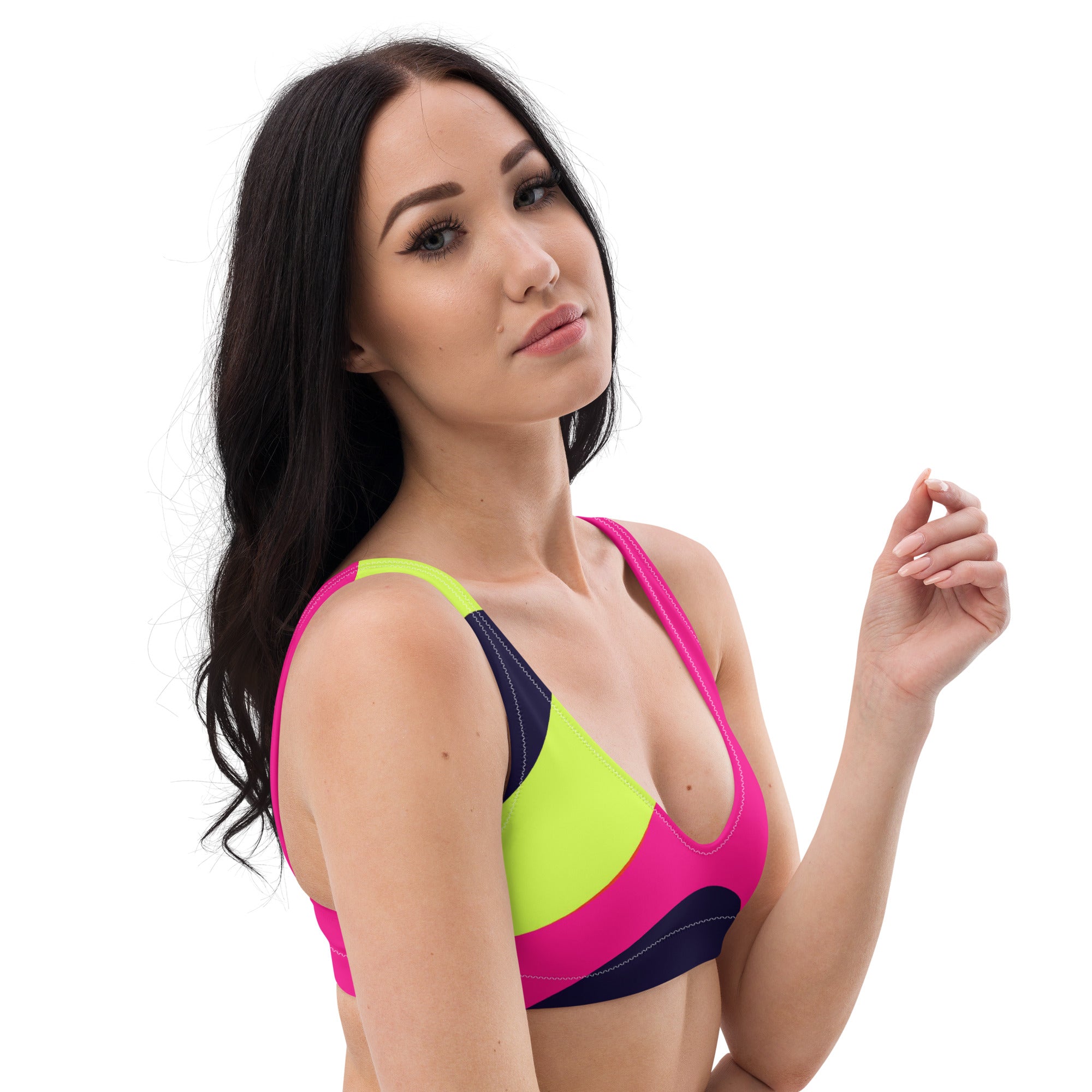 Recycled padded bikini top