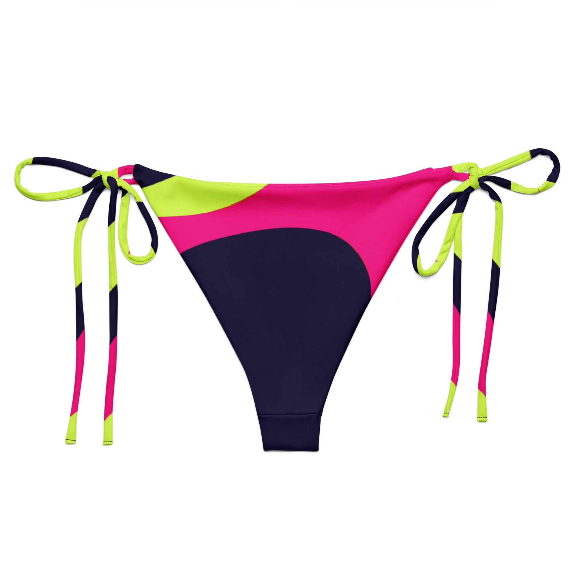All-over print recycled string bikini bottom