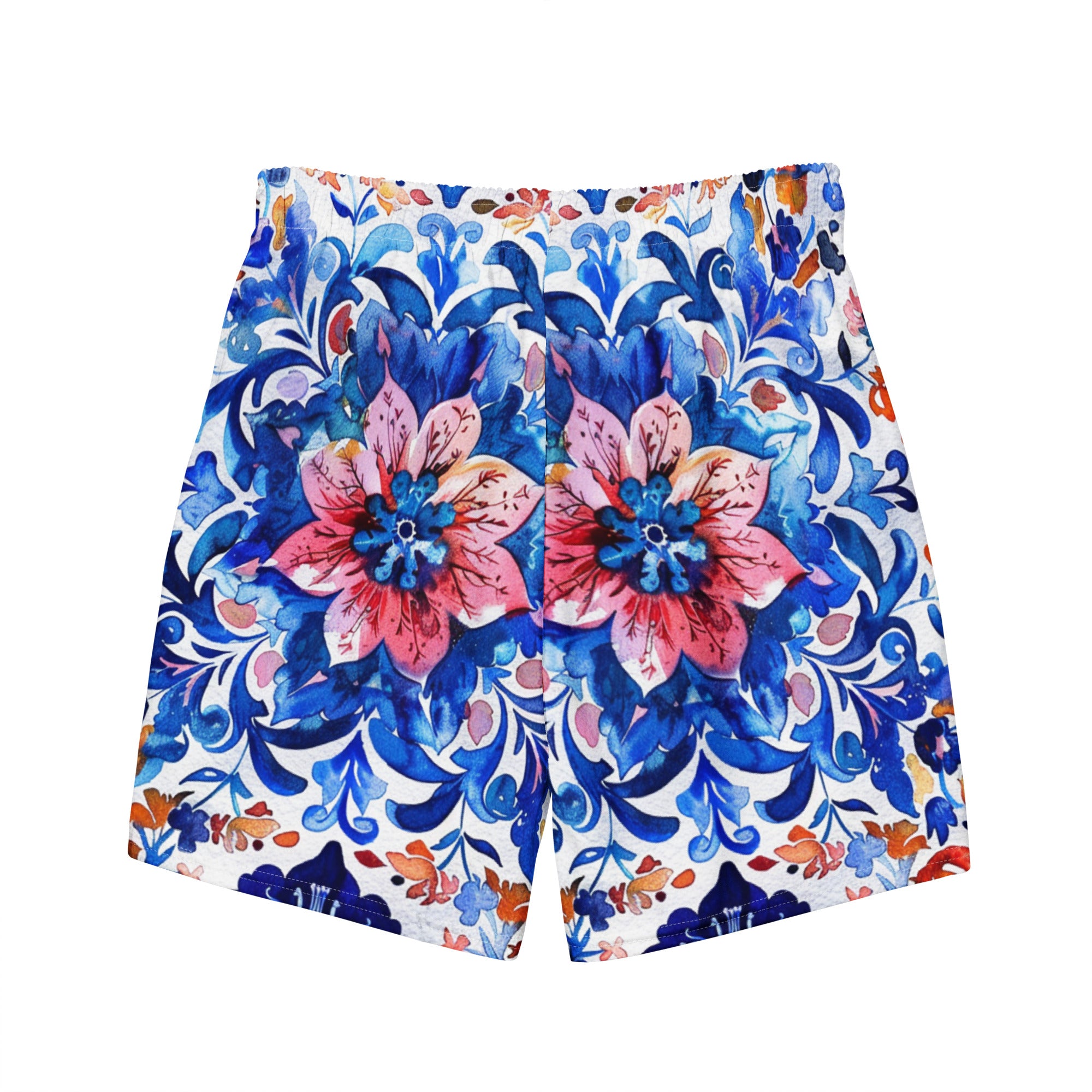 All-Over Print Recycled Swim Trunks