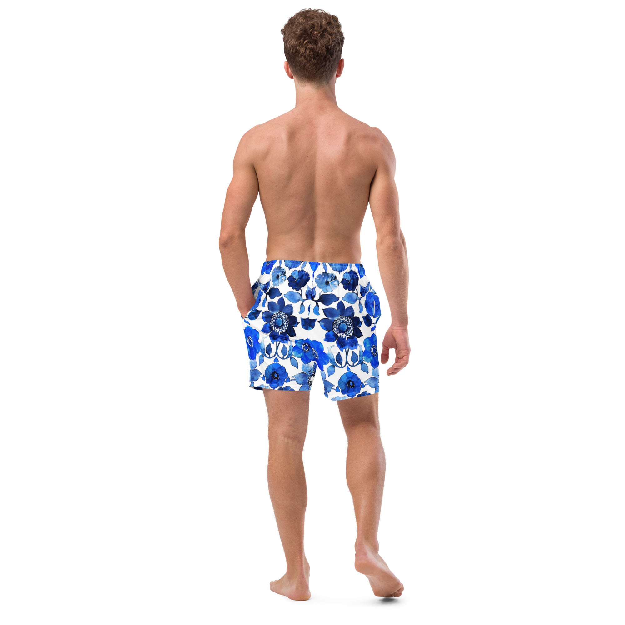 All-Over Print Recycled Swim Trunks