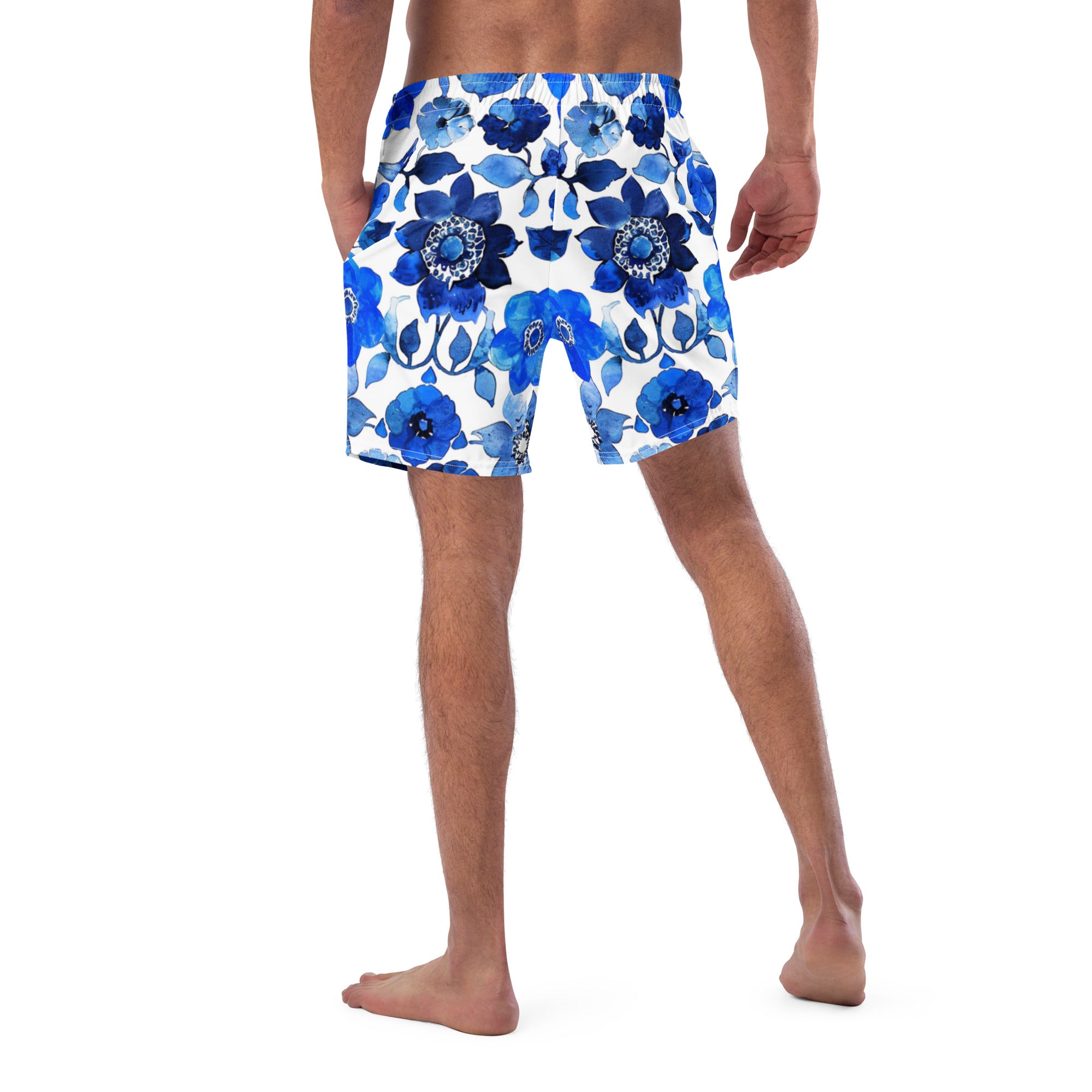 All-Over Print Recycled Swim Trunks
