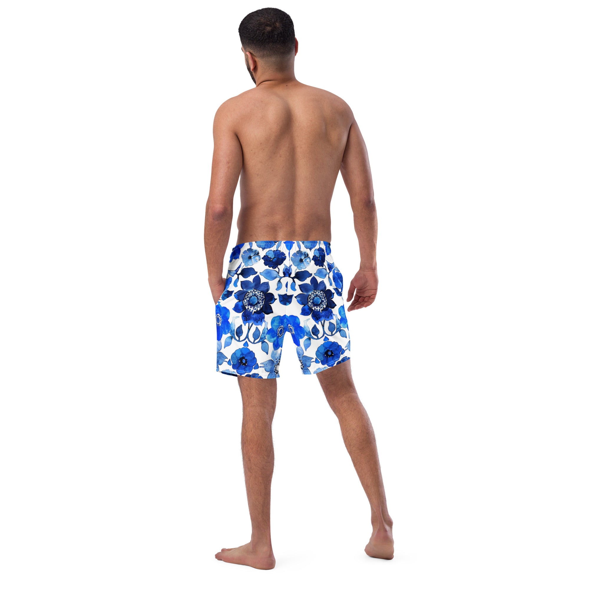 All-Over Print Recycled Swim Trunks
