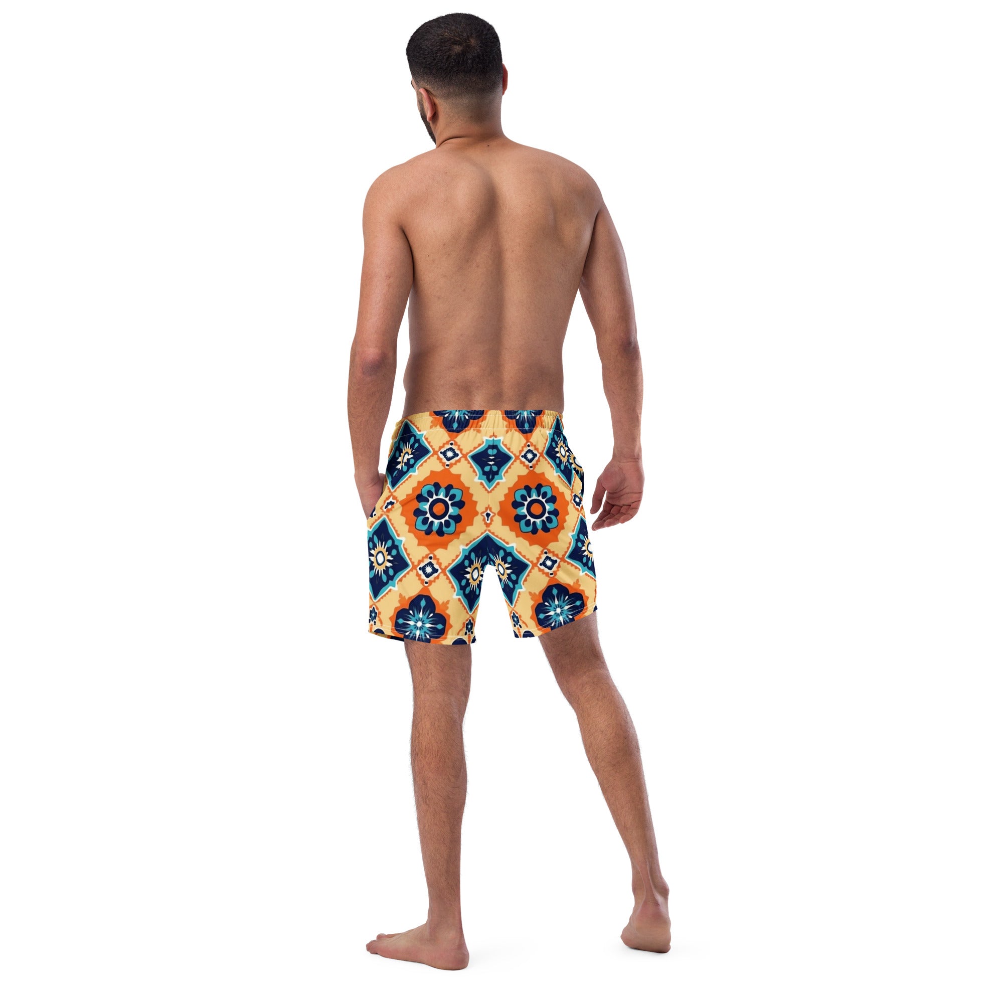 All-Over Print Recycled Swim Trunks