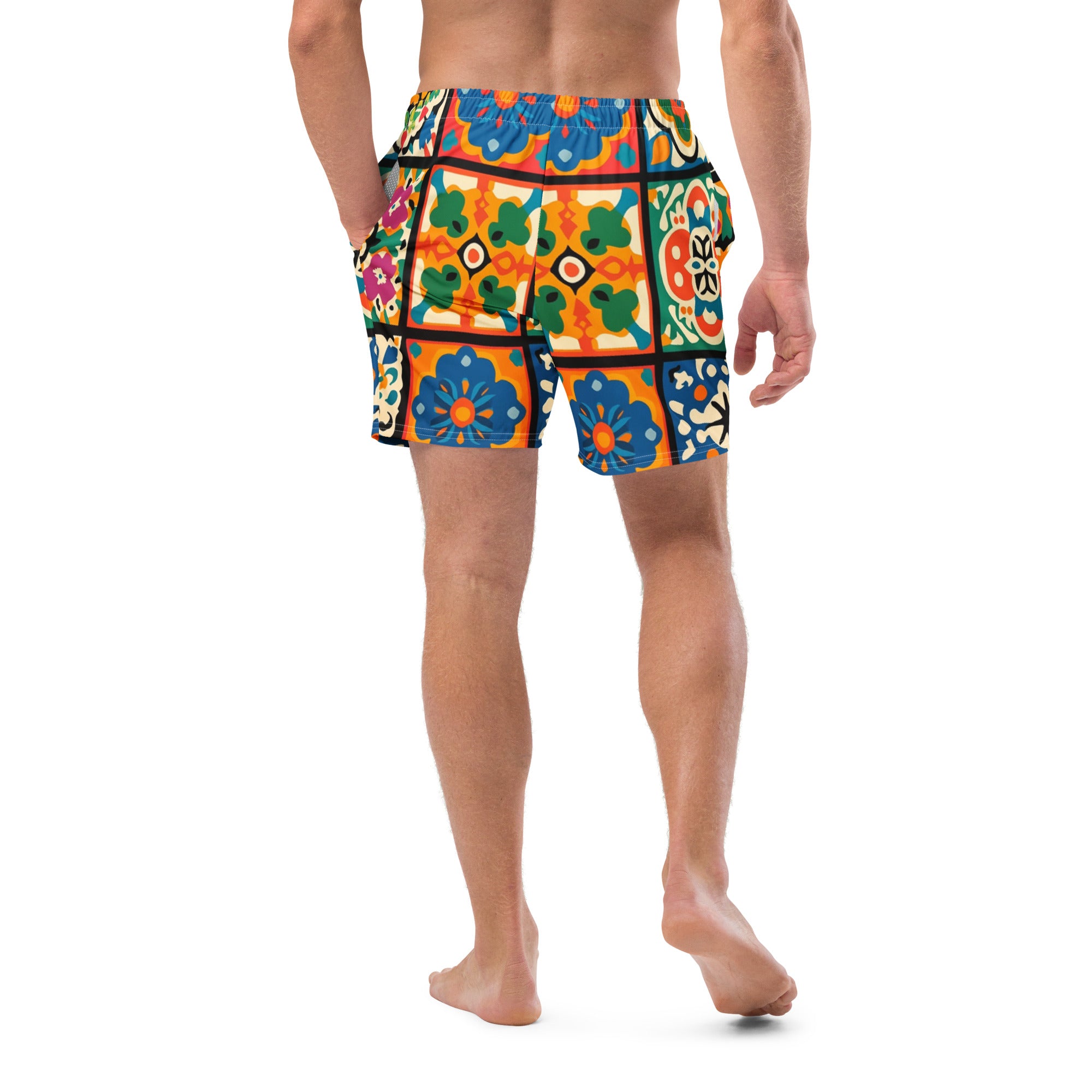 All-Over Print Recycled Swim Trunks
