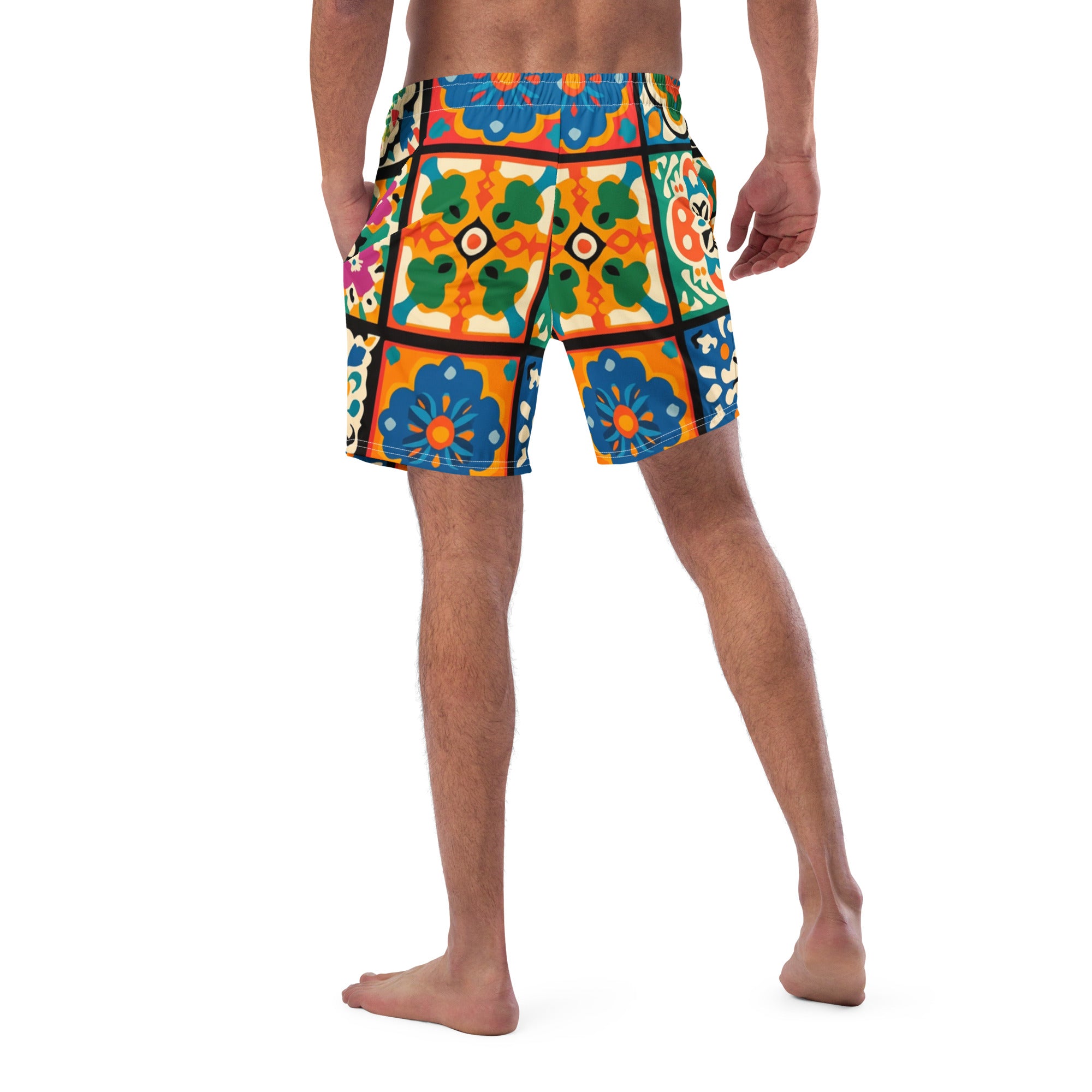 All-Over Print Recycled Swim Trunks