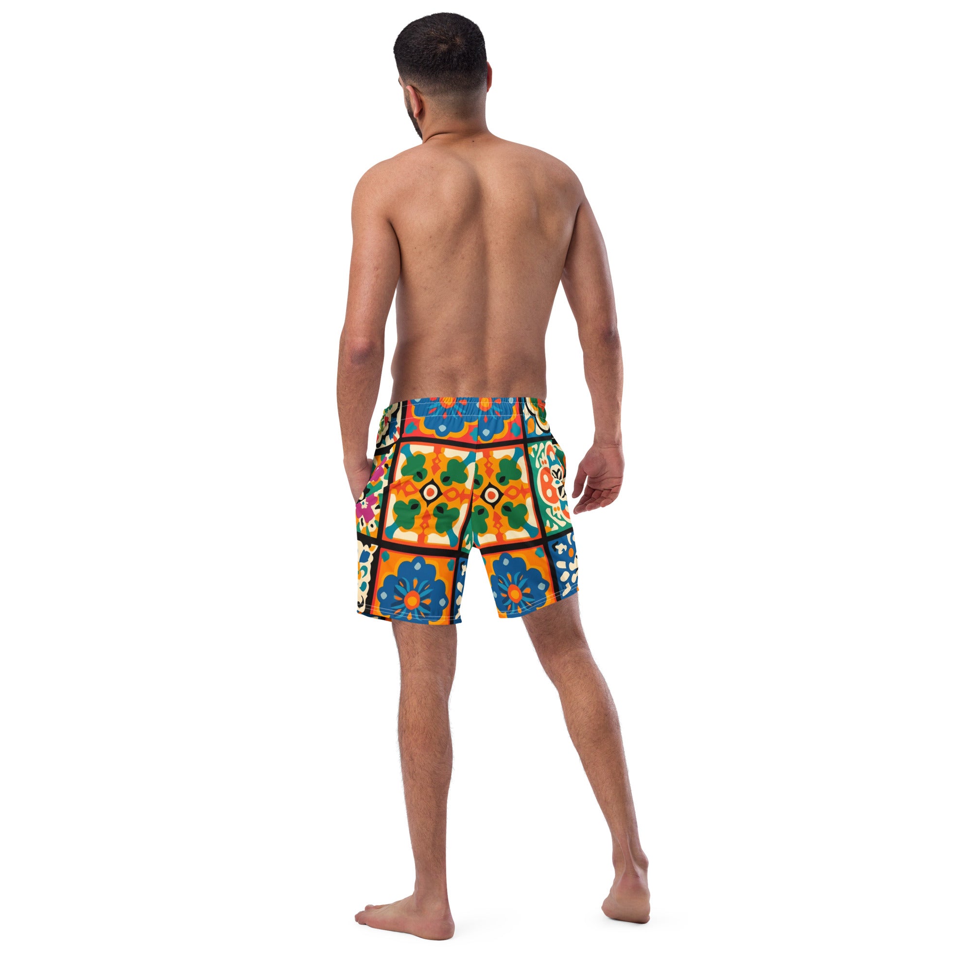 All-Over Print Recycled Swim Trunks