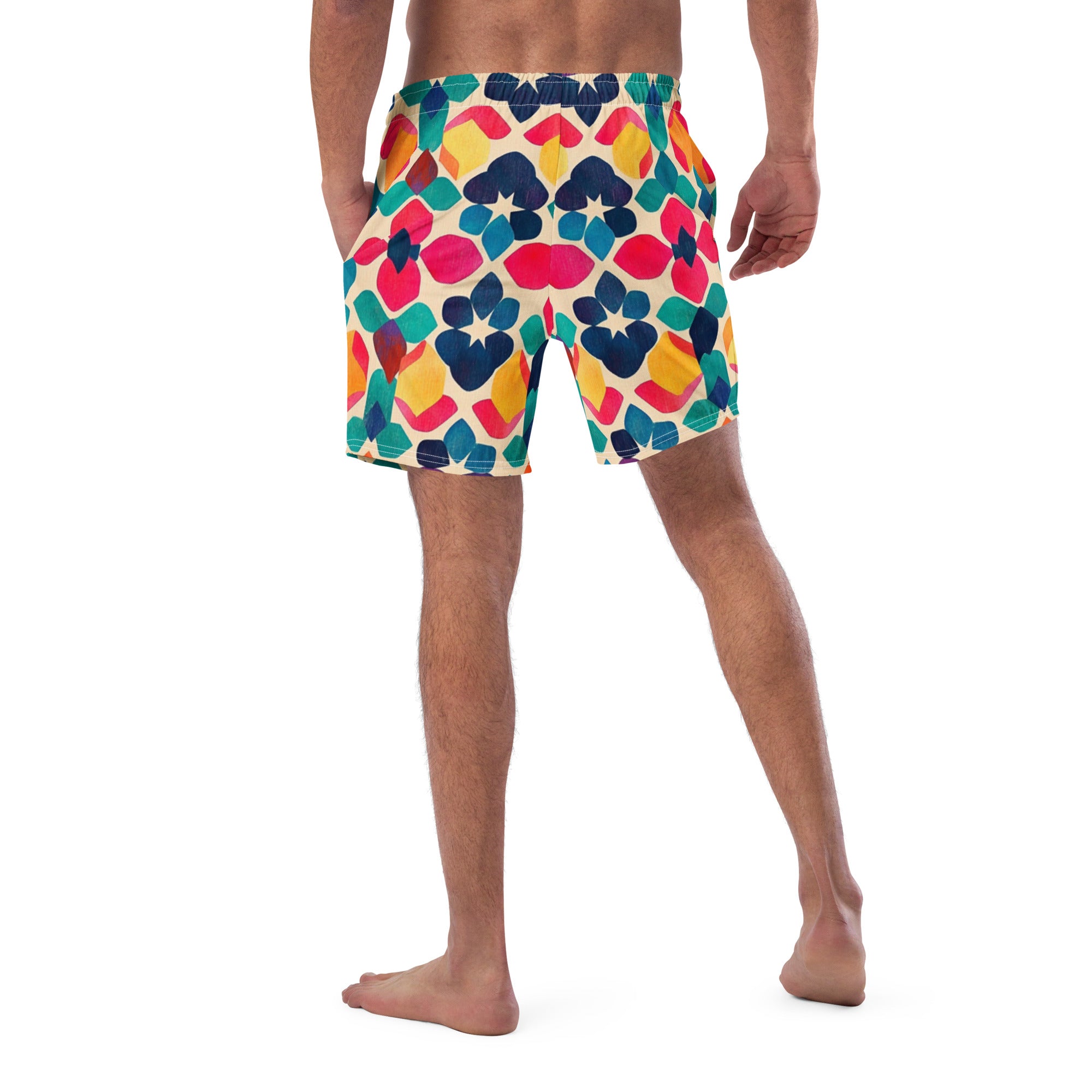 All-Over Print Recycled Swim Trunks