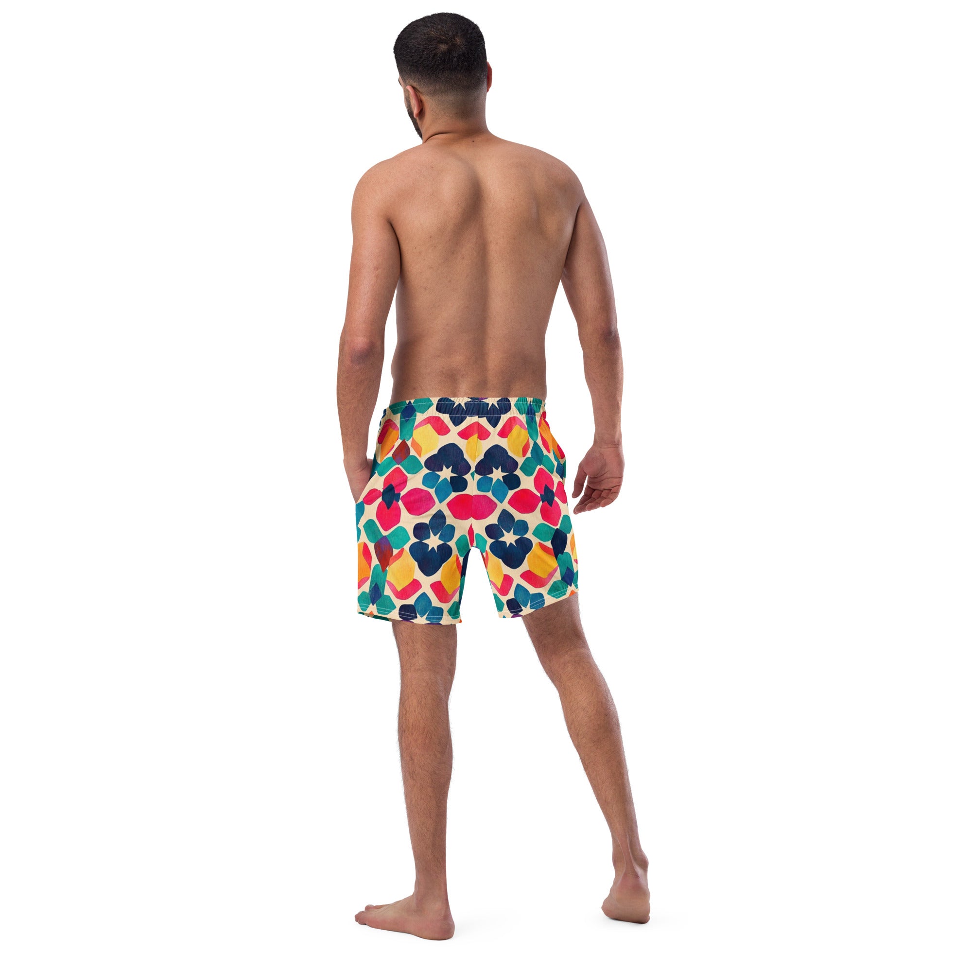 All-Over Print Recycled Swim Trunks
