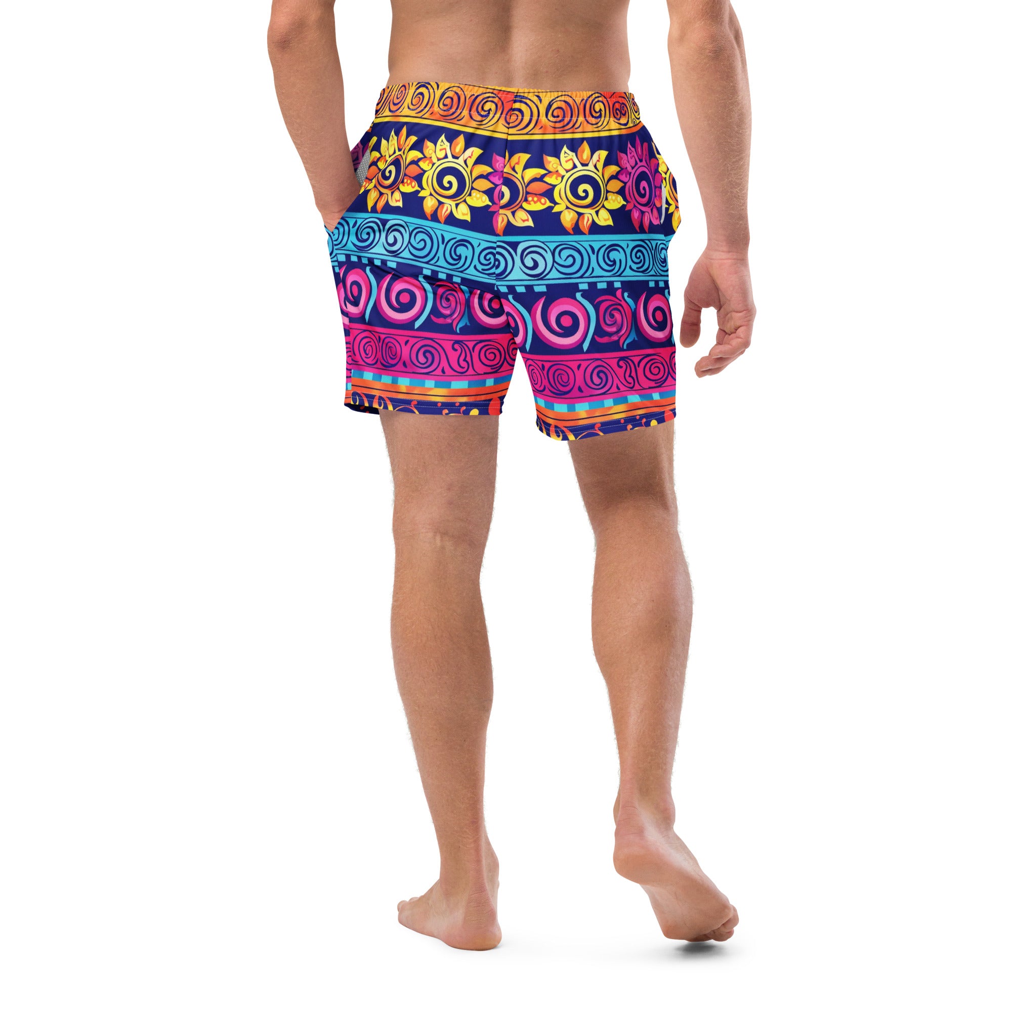 All-Over Print Recycled Swim Trunks