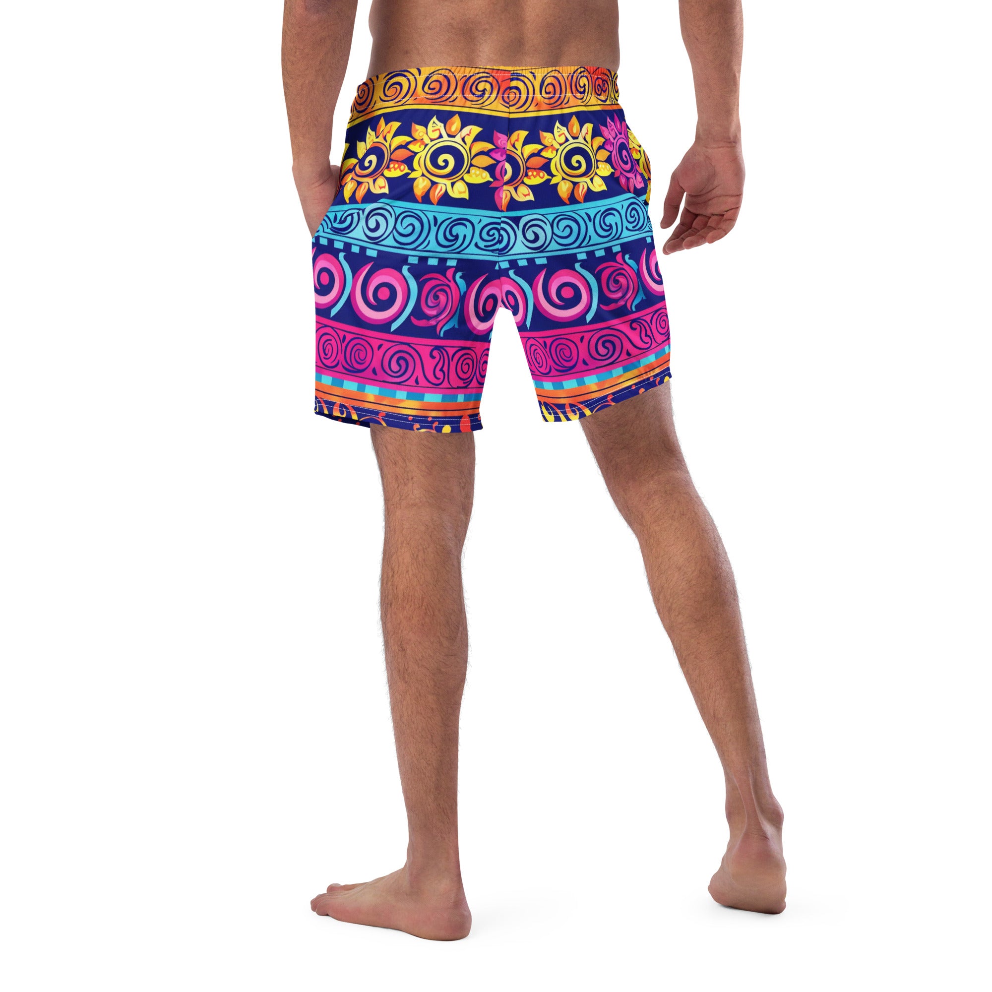 All-Over Print Recycled Swim Trunks