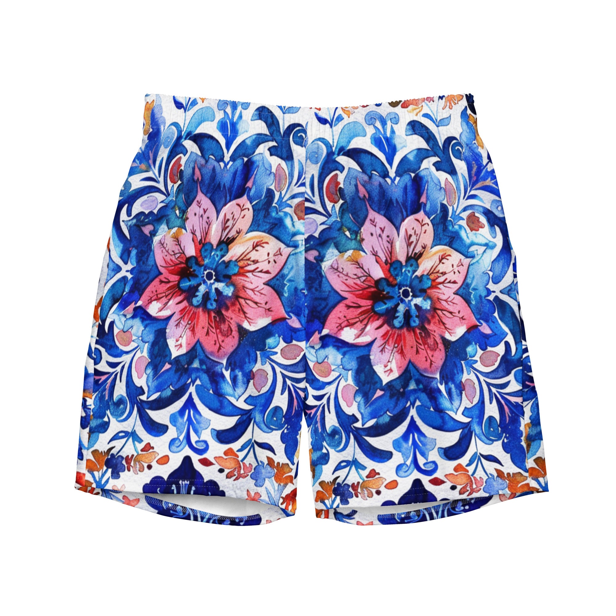 All-Over Print Recycled Swim Trunks