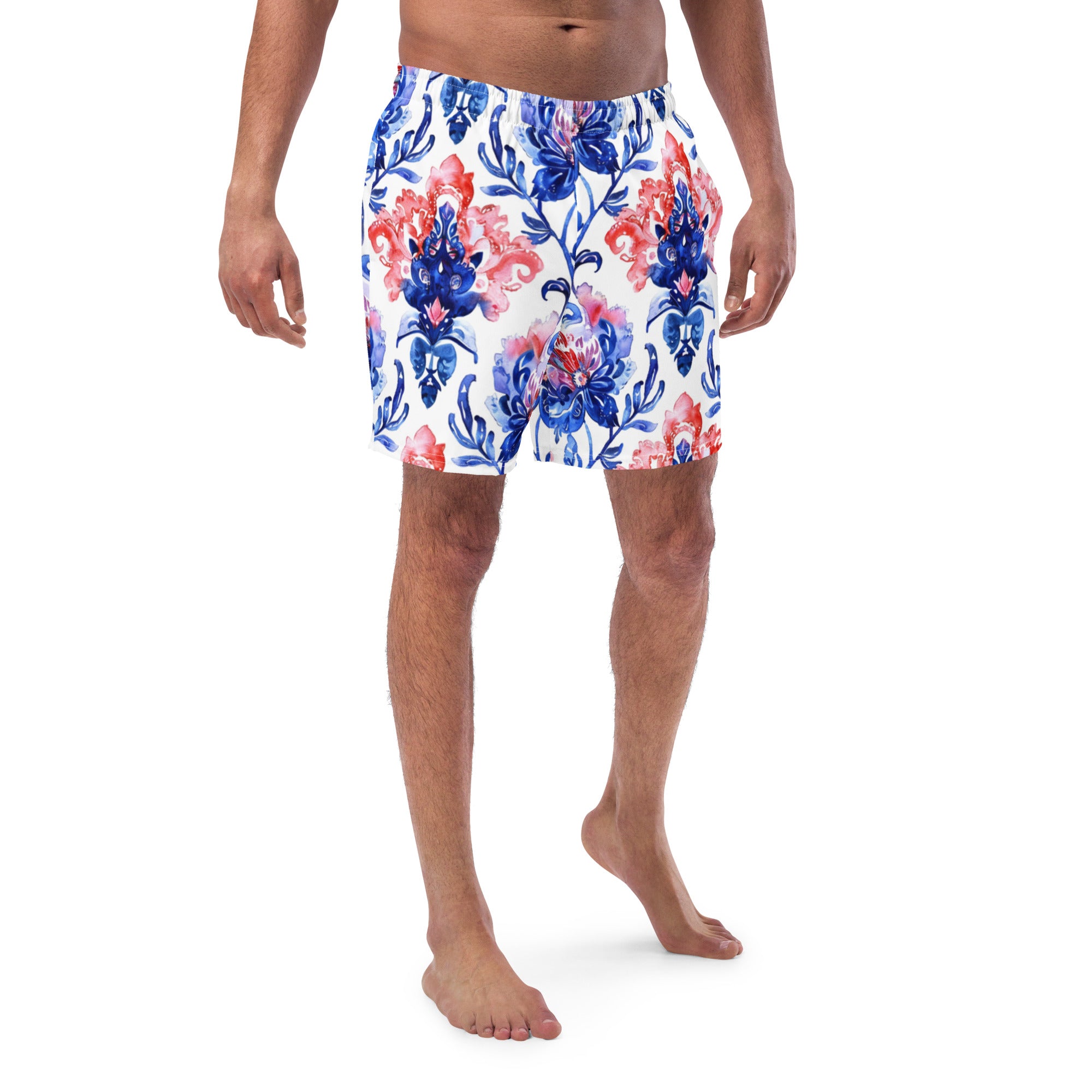 All-Over Print Recycled Swim Trunks
