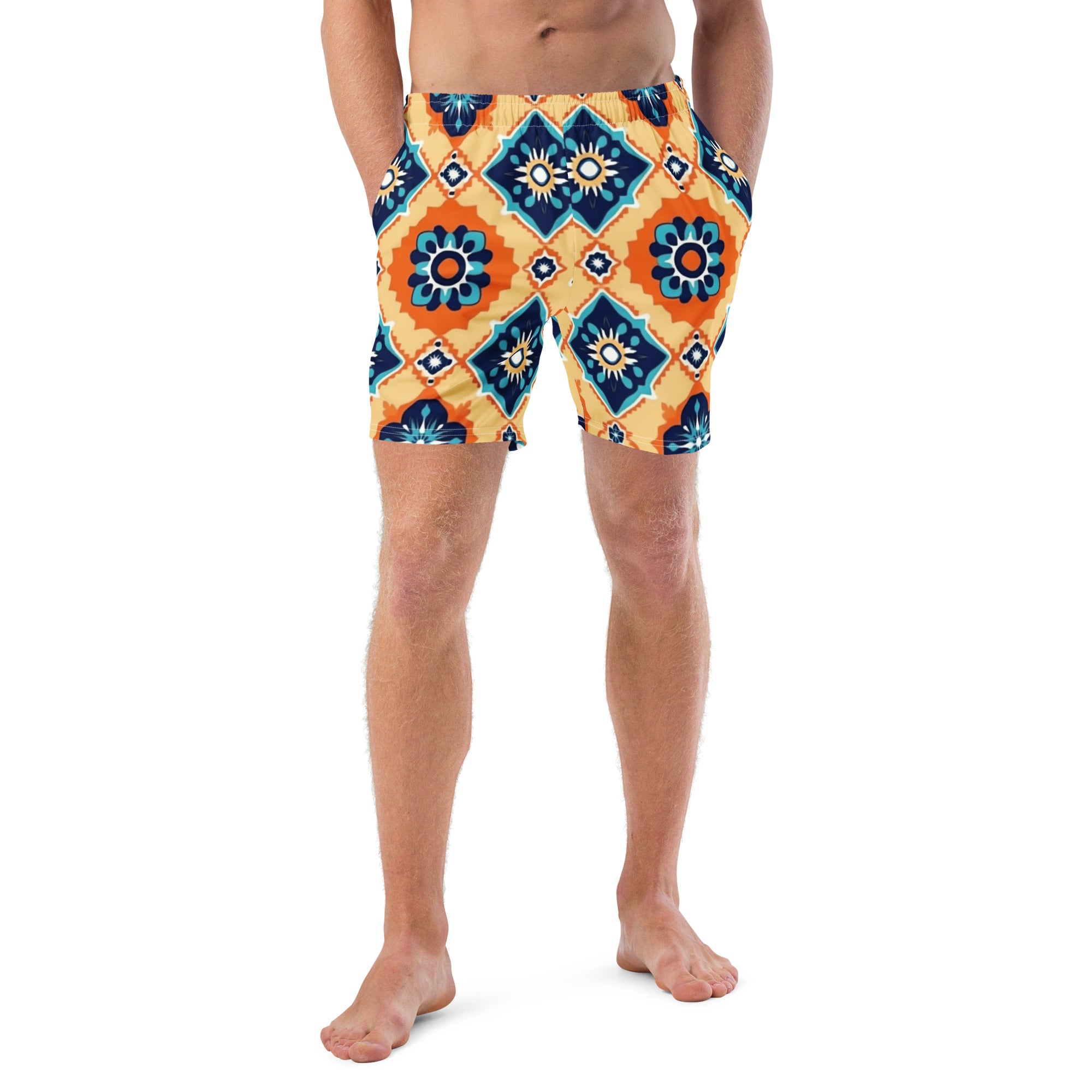 All-Over Print Recycled Swim Trunks