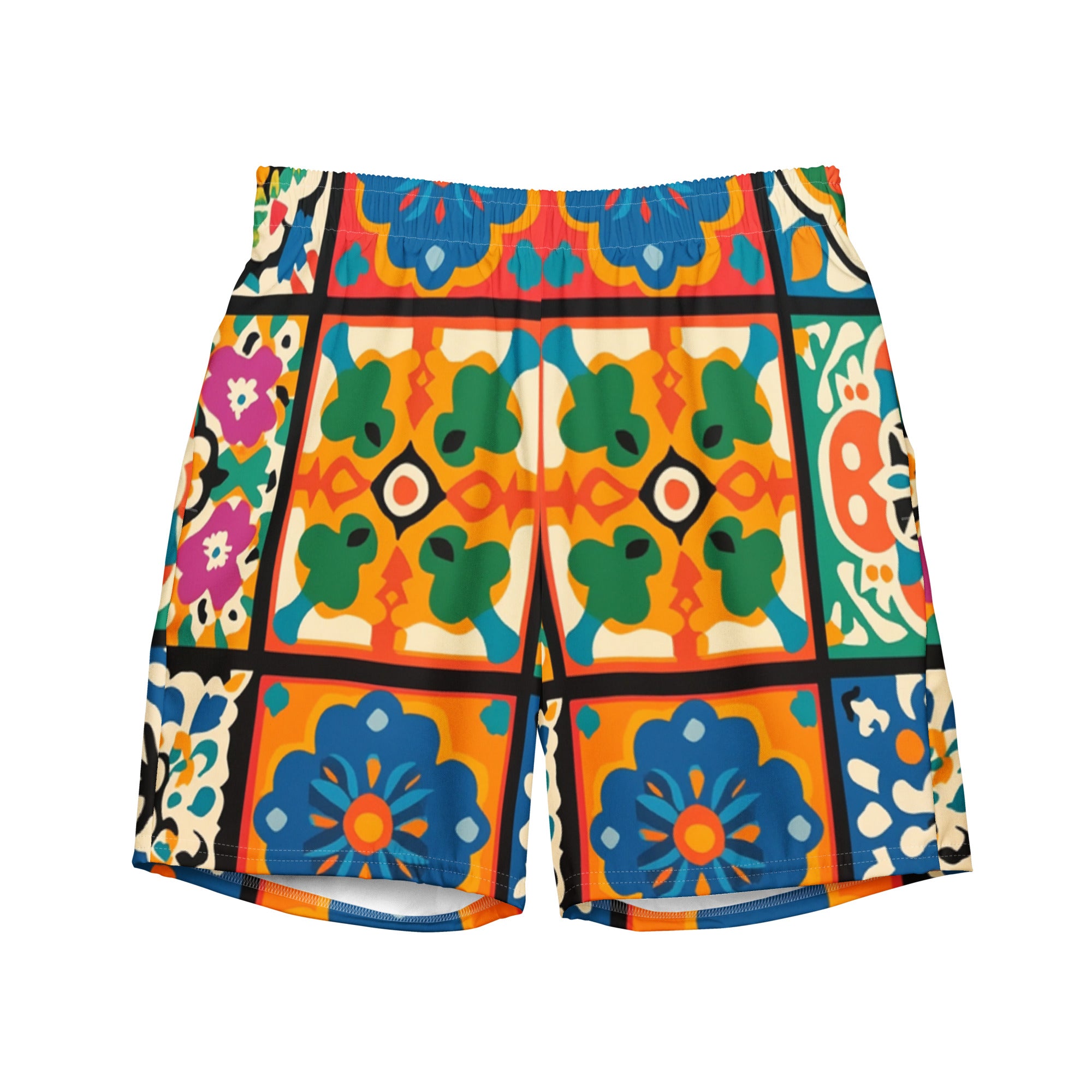 All-Over Print Recycled Swim Trunks