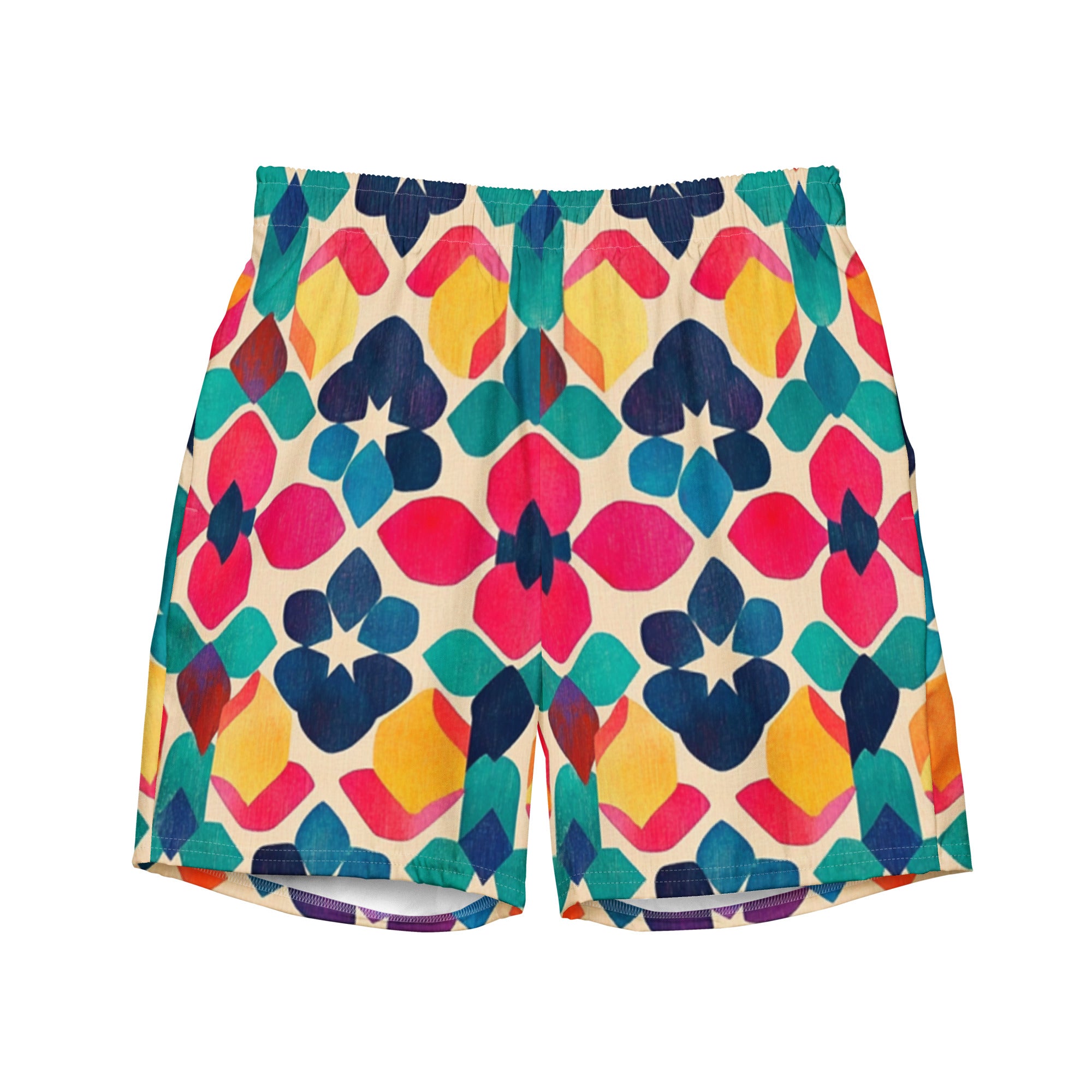 All-Over Print Recycled Swim Trunks