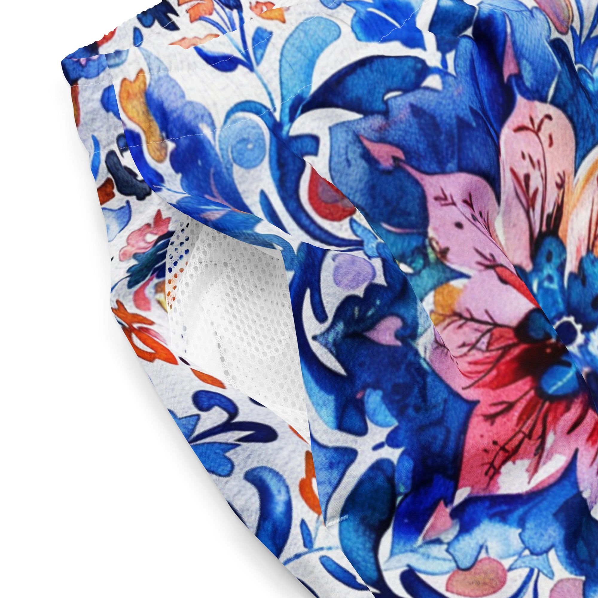All-Over Print Recycled Swim Trunks