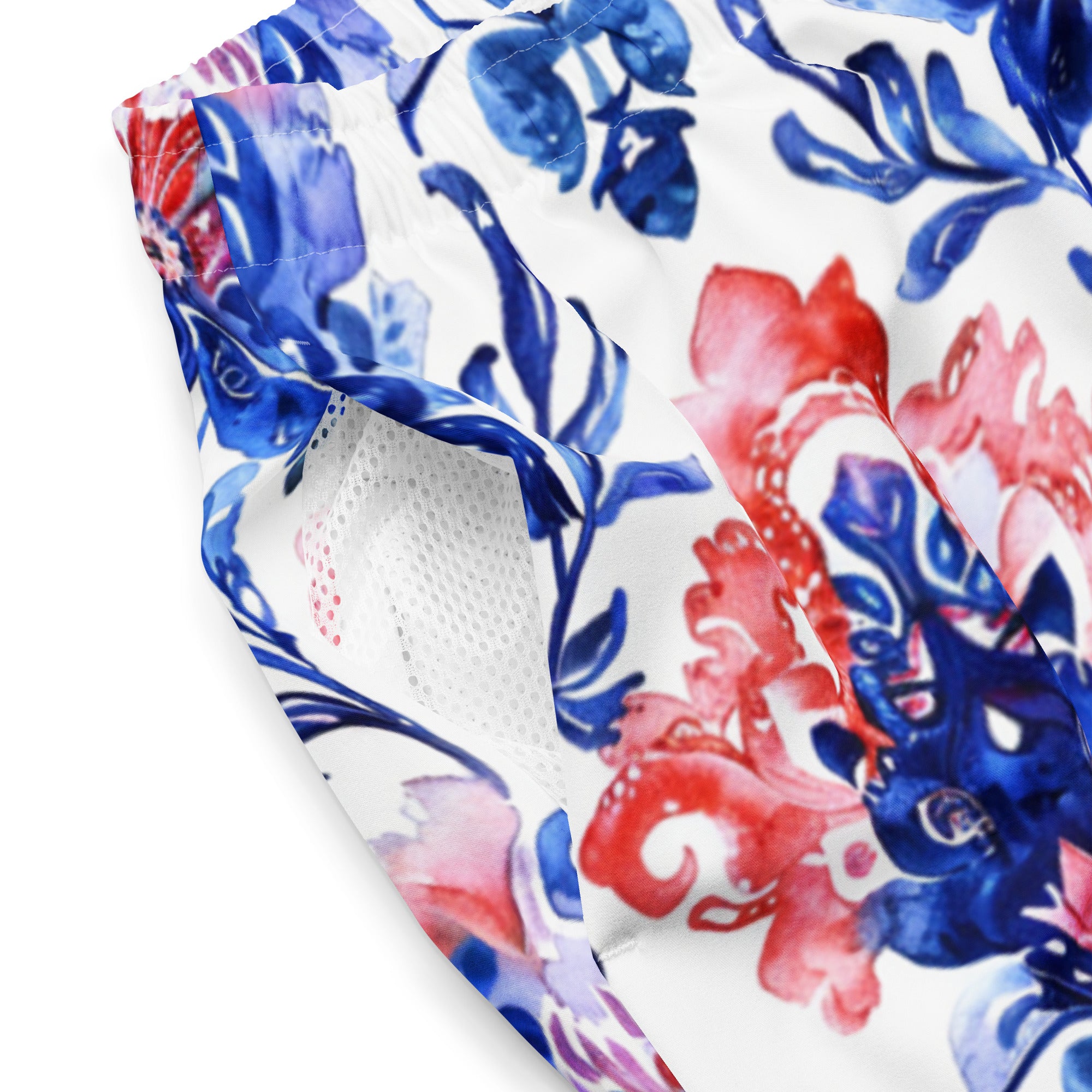 All-Over Print Recycled Swim Trunks
