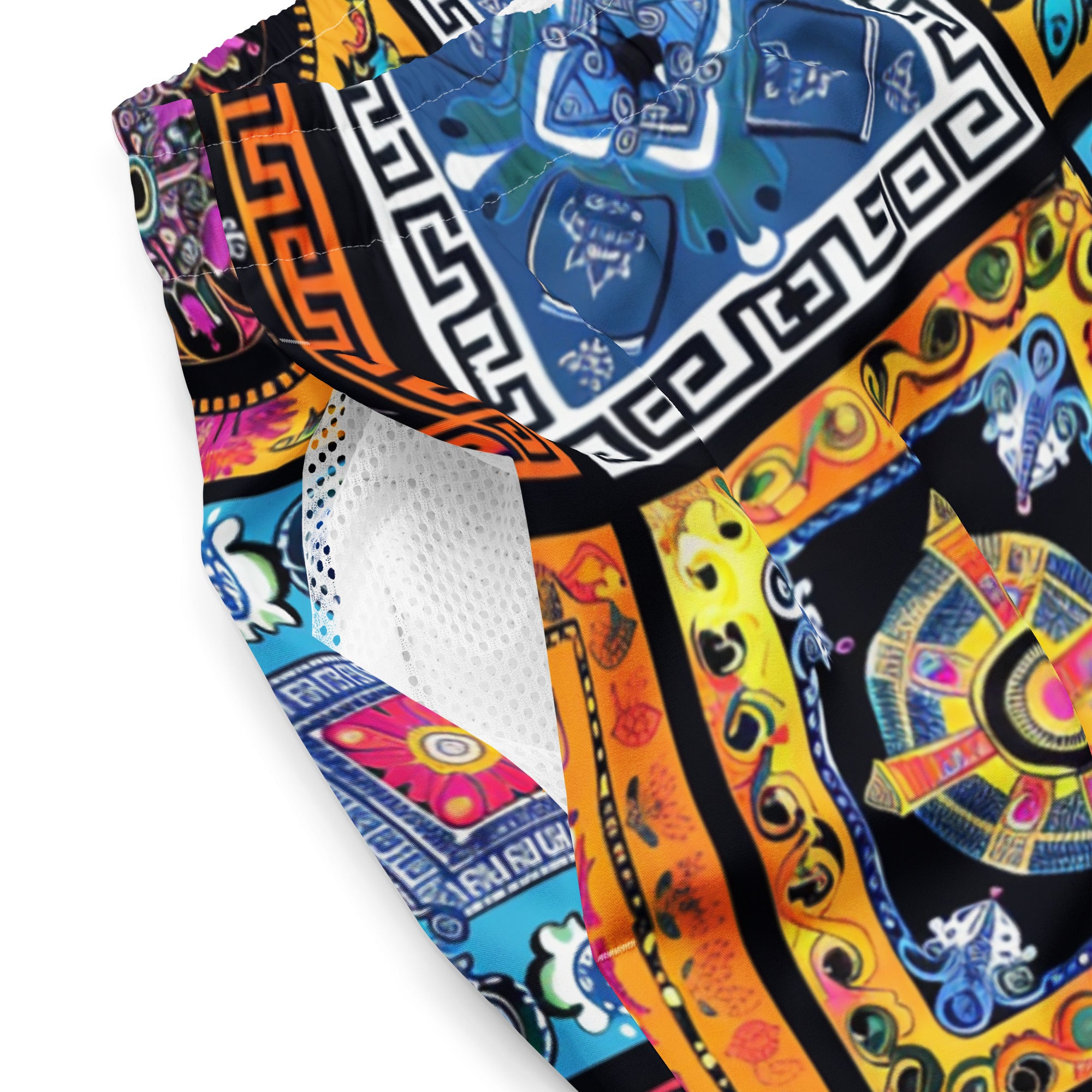 All-Over Print Recycled Swim Trunks