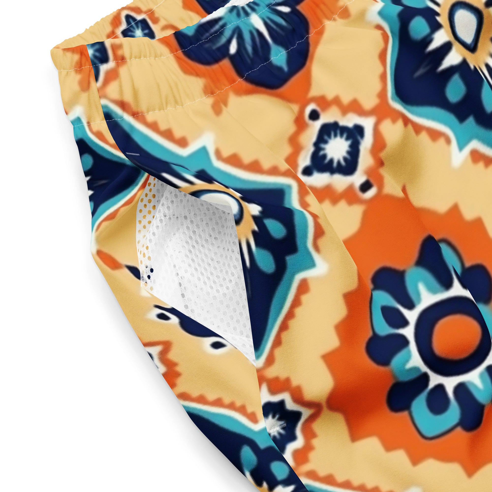 All-Over Print Recycled Swim Trunks
