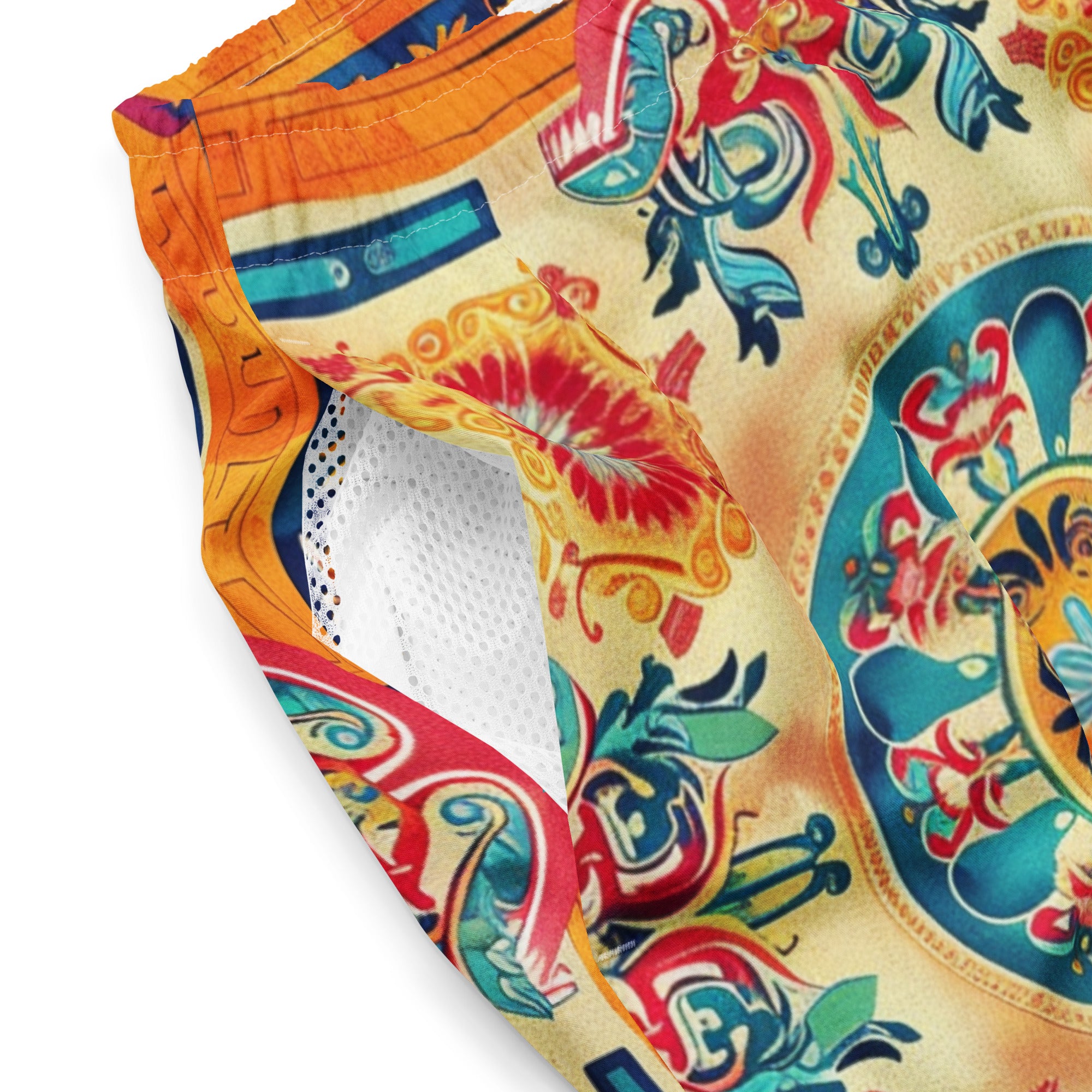 All-Over Print Recycled Swim Trunks