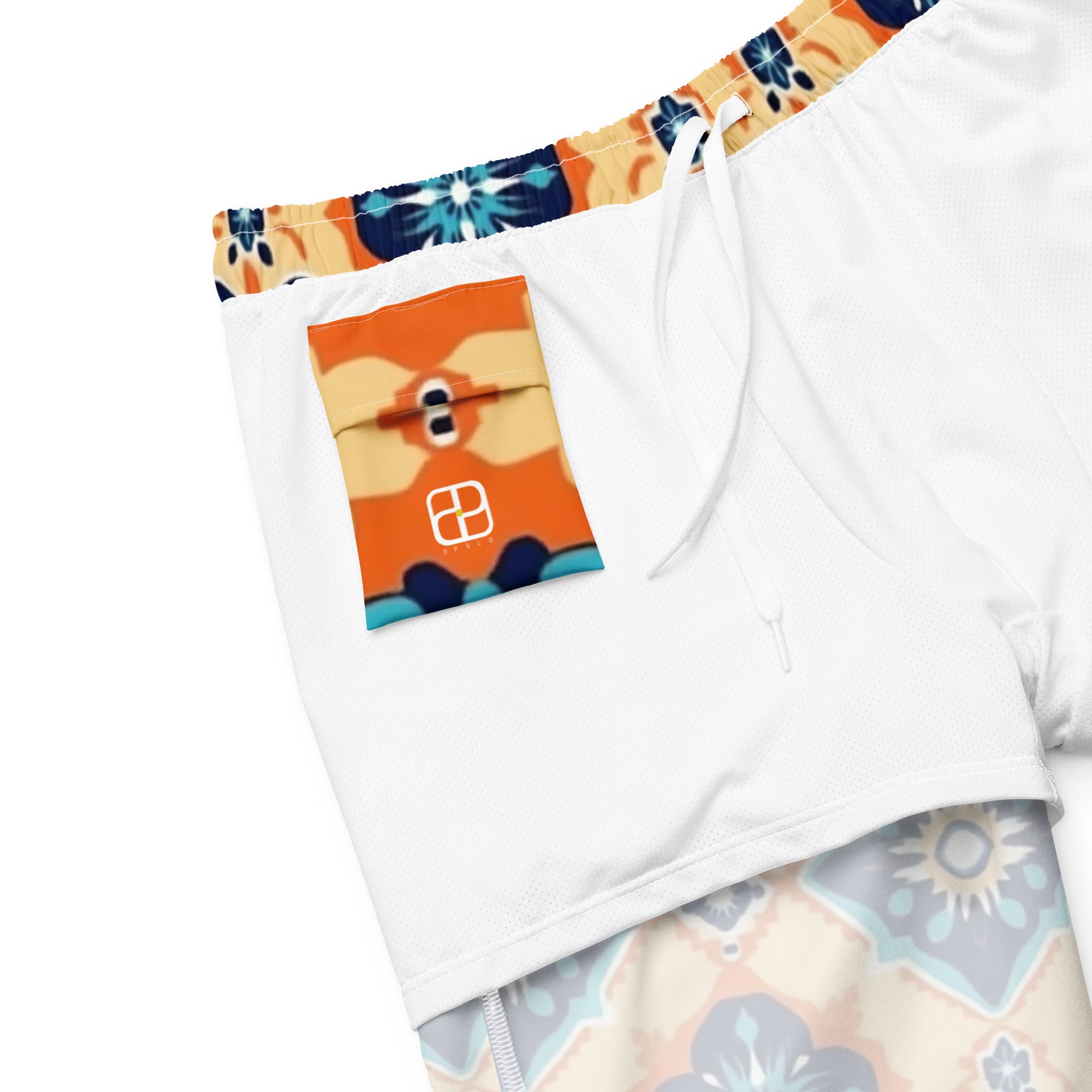 All-Over Print Recycled Swim Trunks