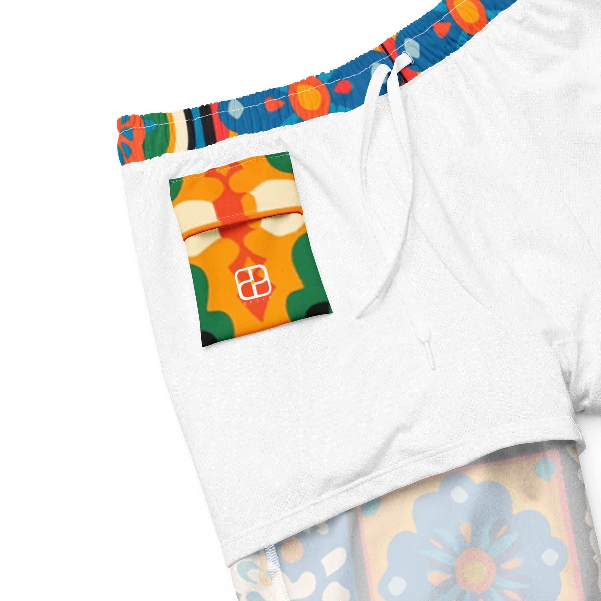 All-Over Print Recycled Swim Trunks