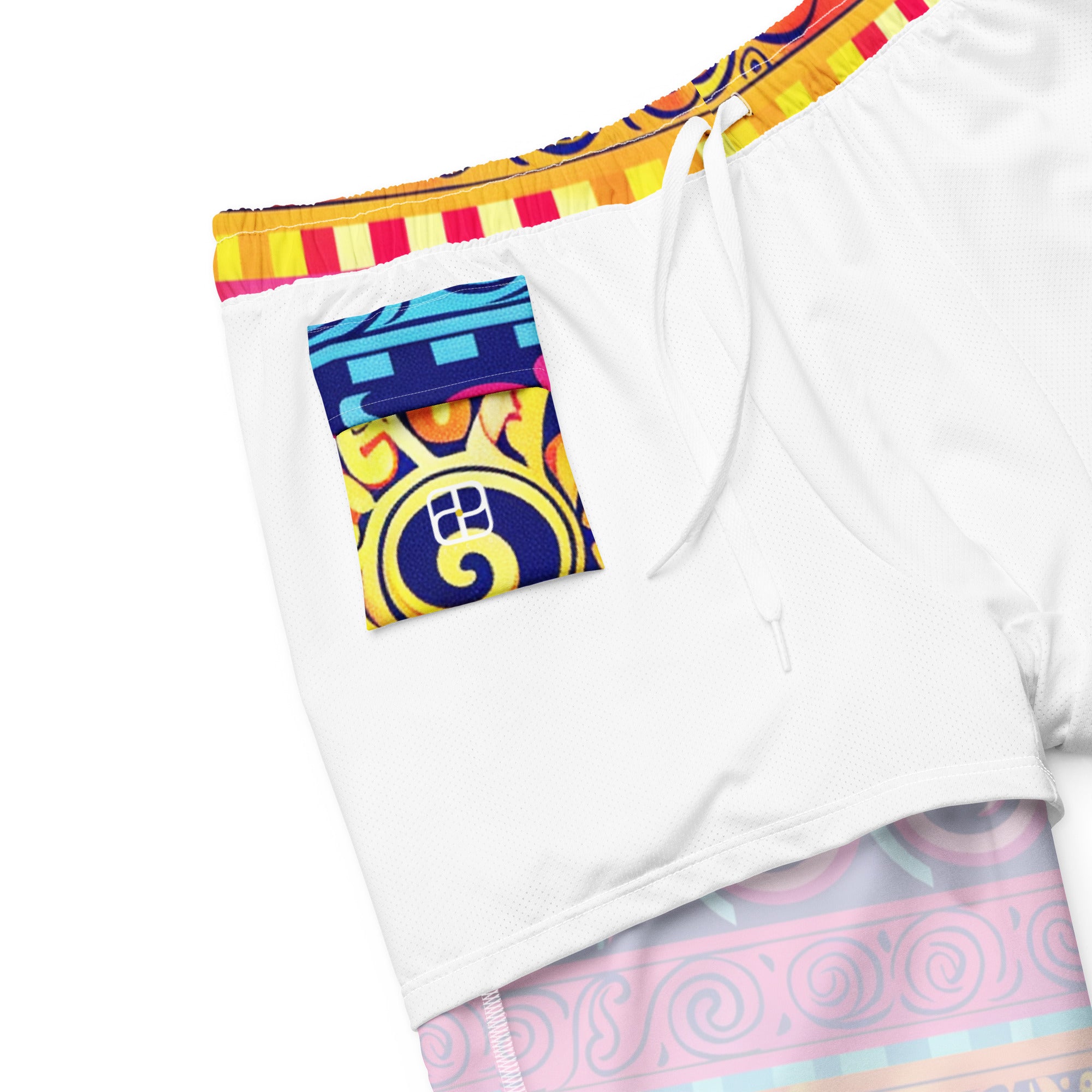 All-Over Print Recycled Swim Trunks