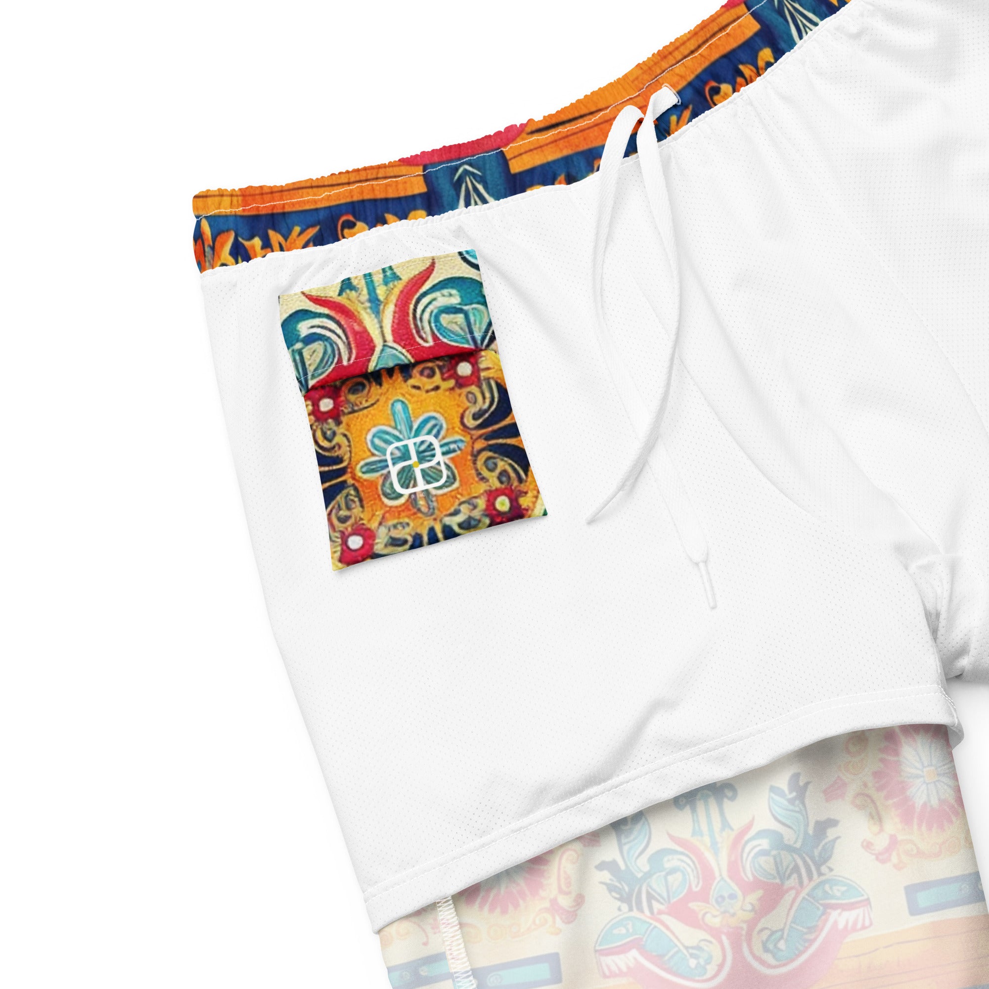All-Over Print Recycled Swim Trunks