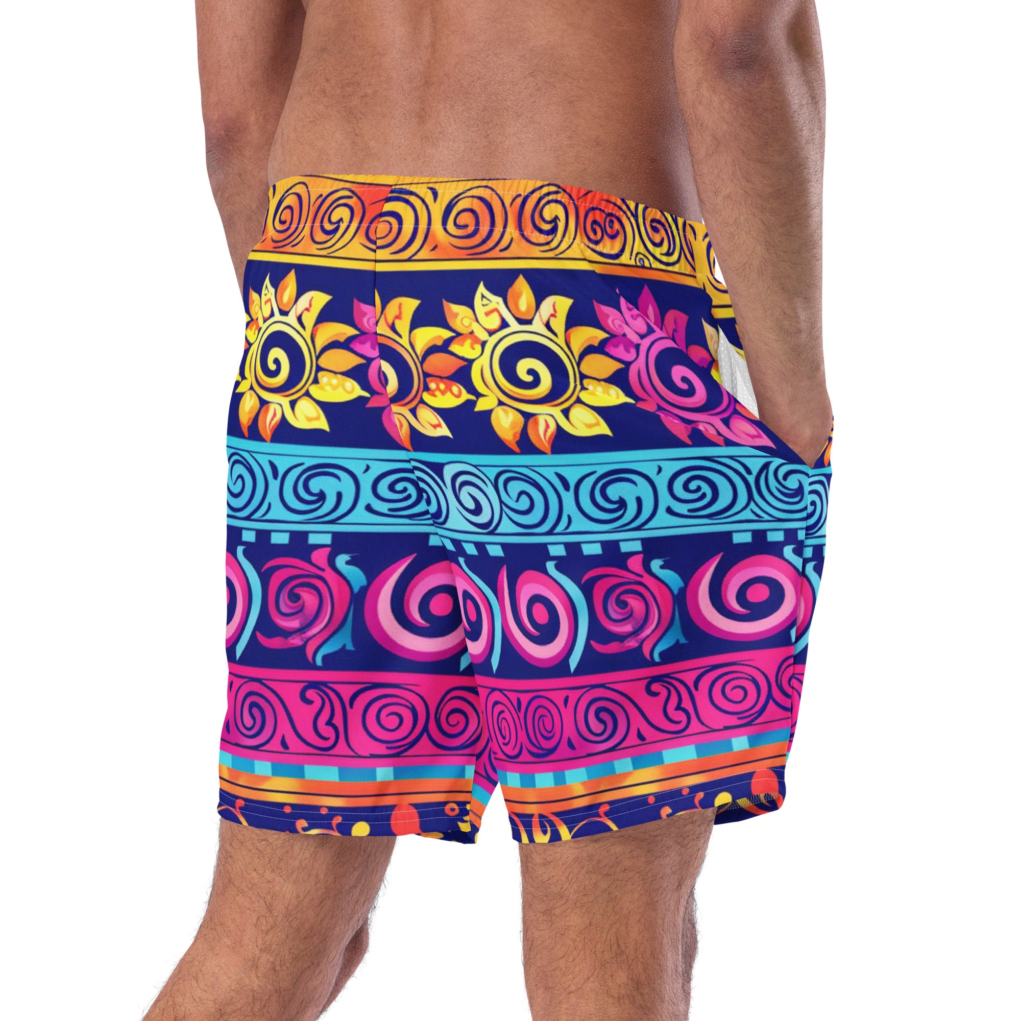 All-Over Print Recycled Swim Trunks