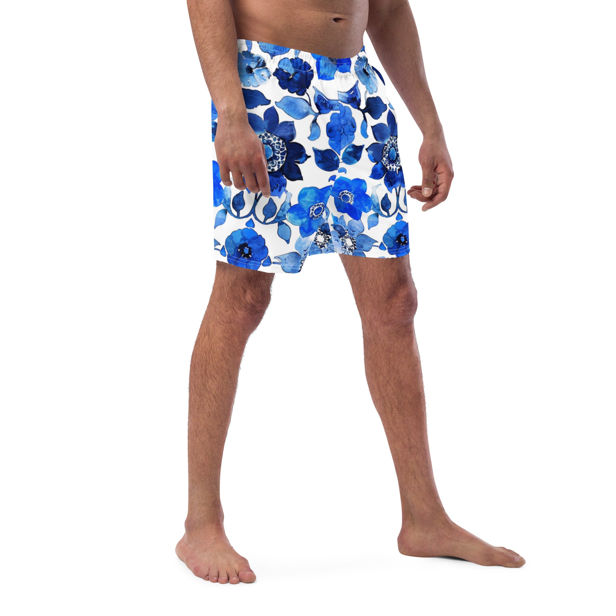 All-Over Print Recycled Swim Trunks