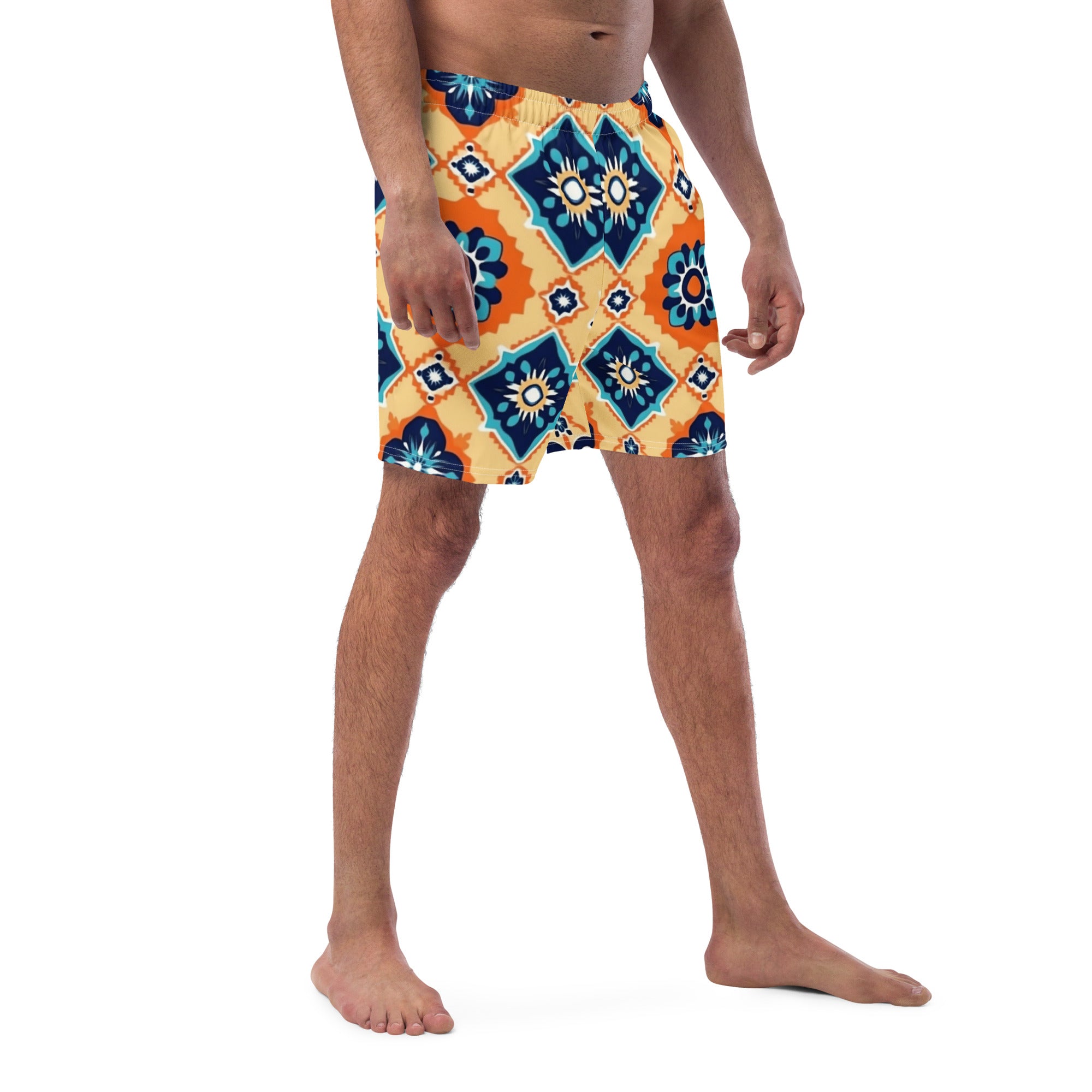All-Over Print Recycled Swim Trunks