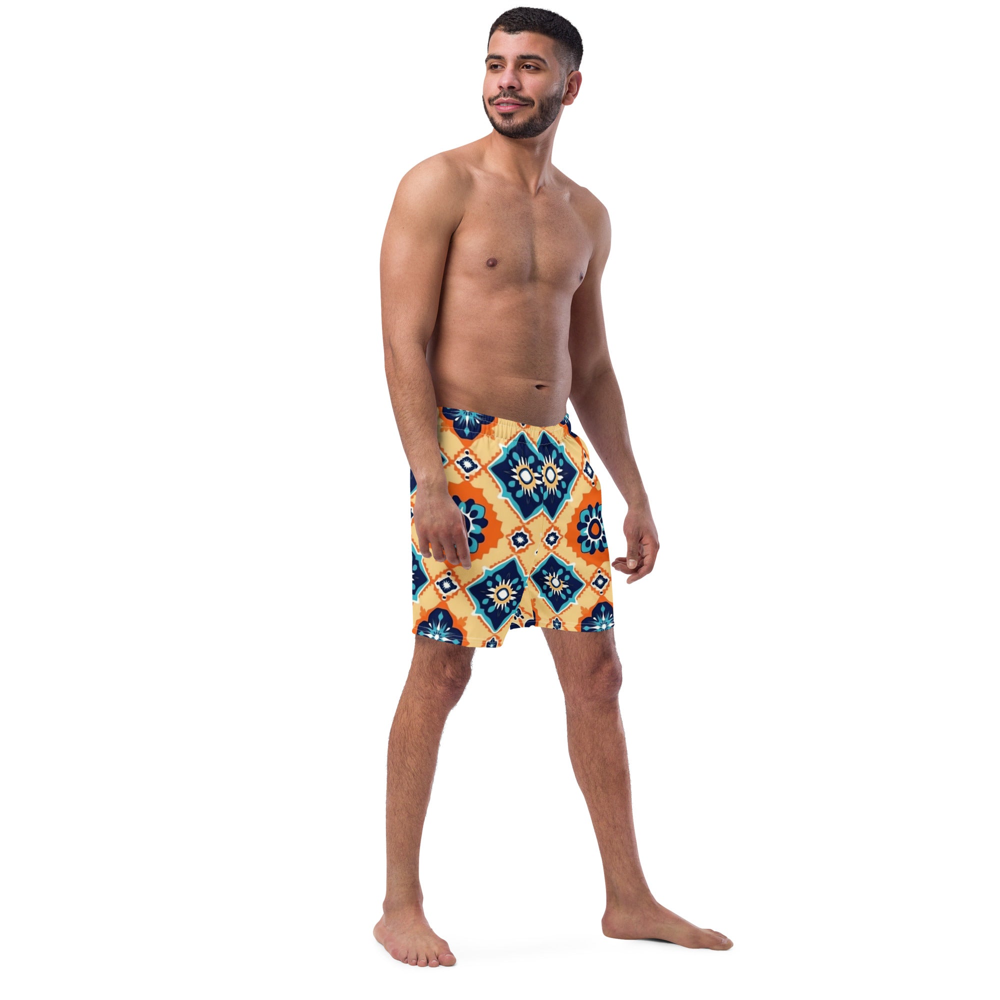 All-Over Print Recycled Swim Trunks