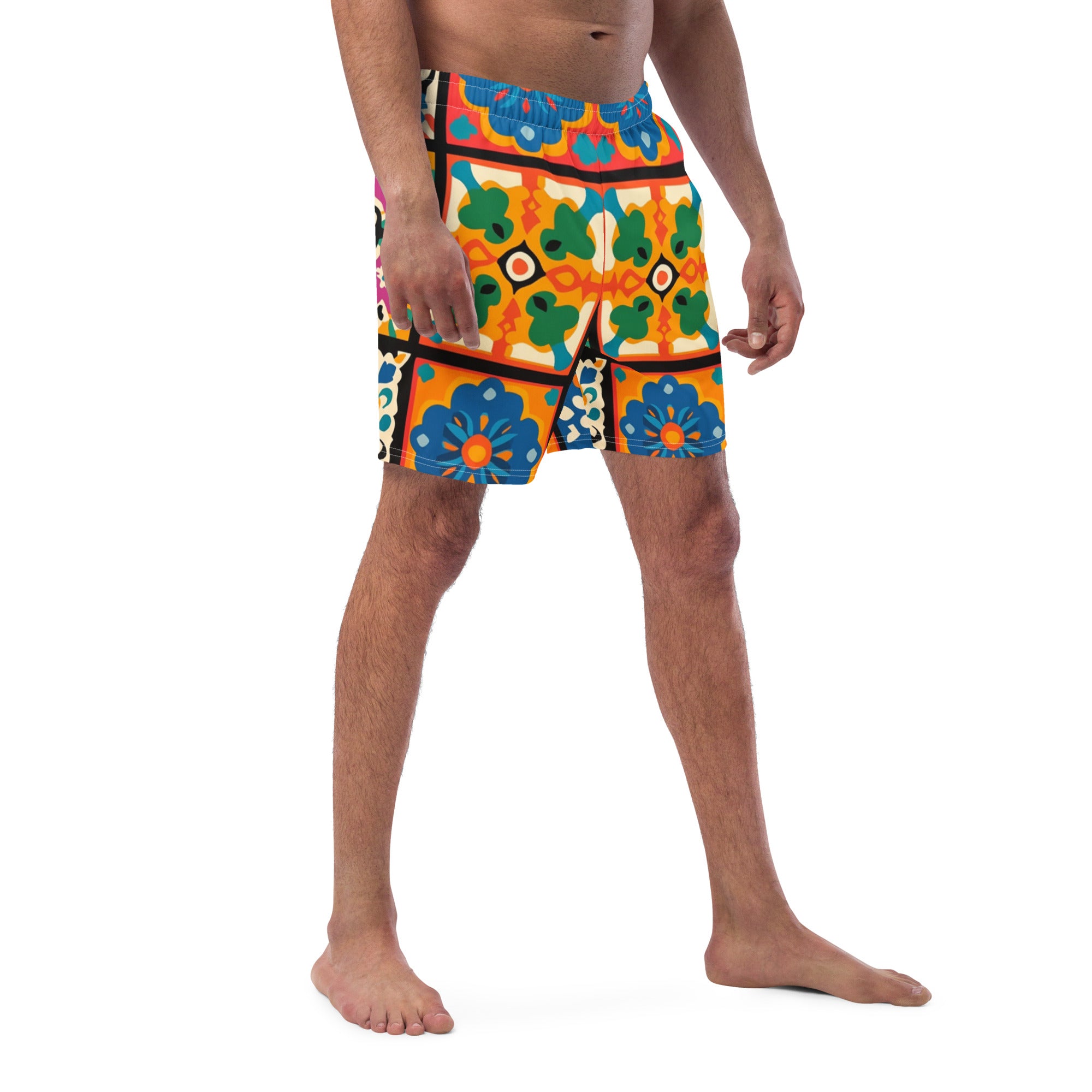 All-Over Print Recycled Swim Trunks