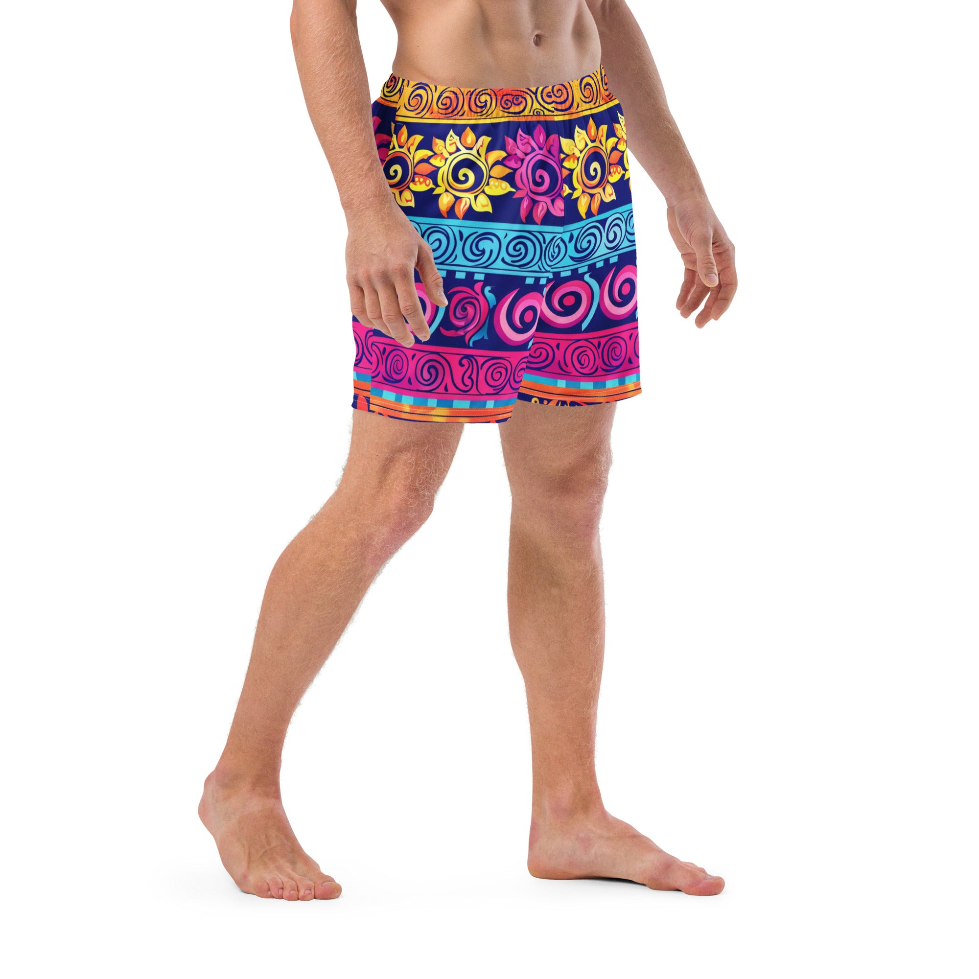 All-Over Print Recycled Swim Trunks