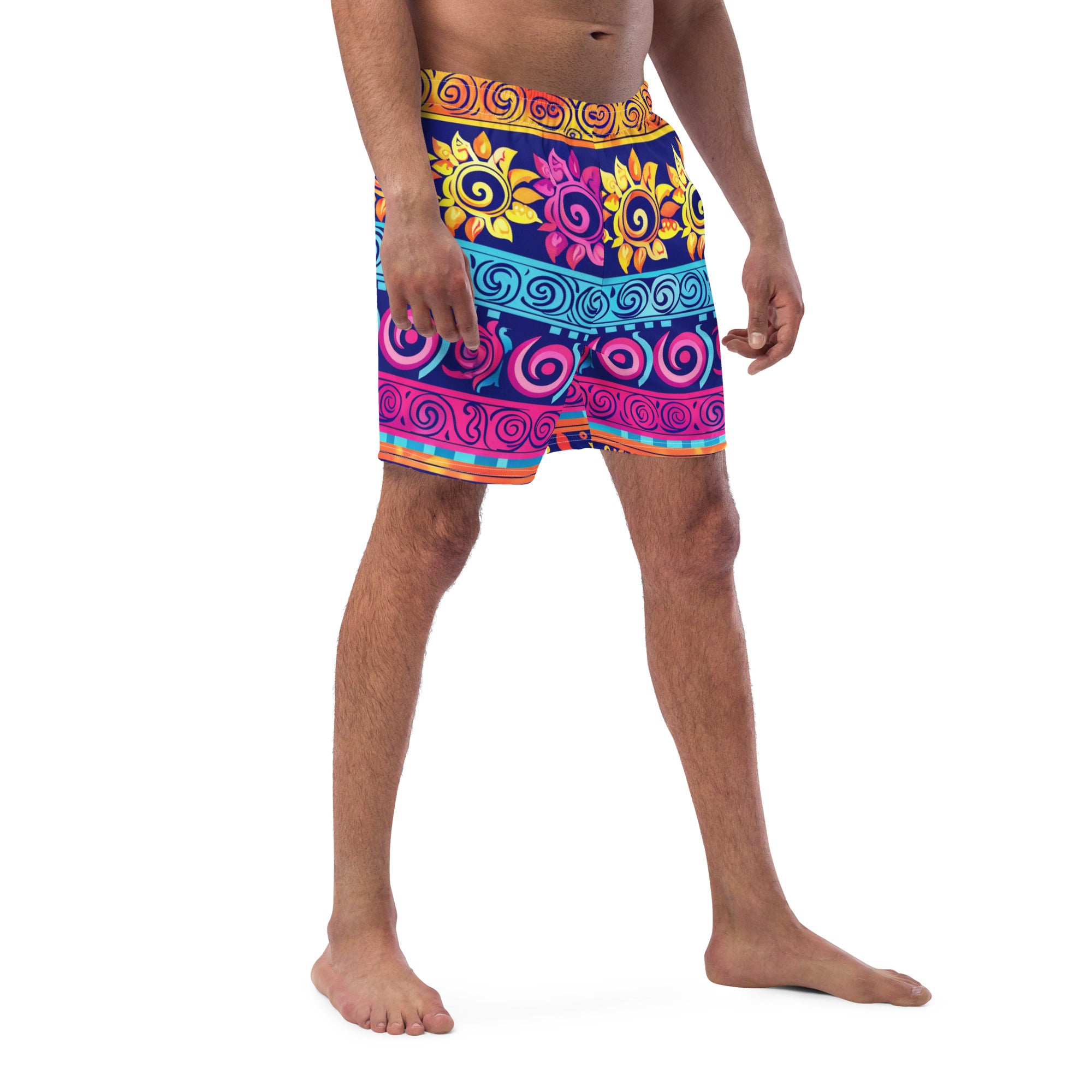 All-Over Print Recycled Swim Trunks