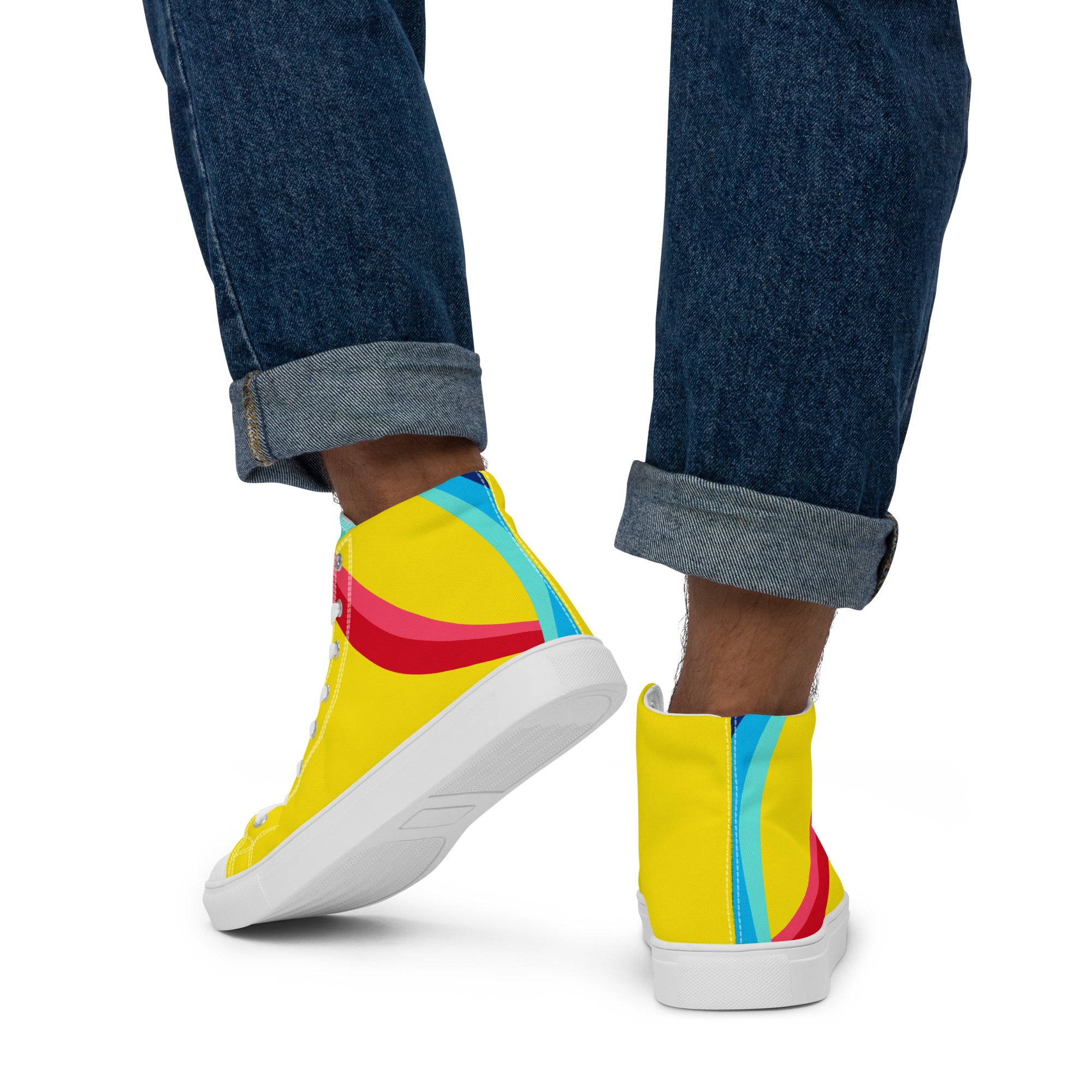 Men’s high top canvas shoes