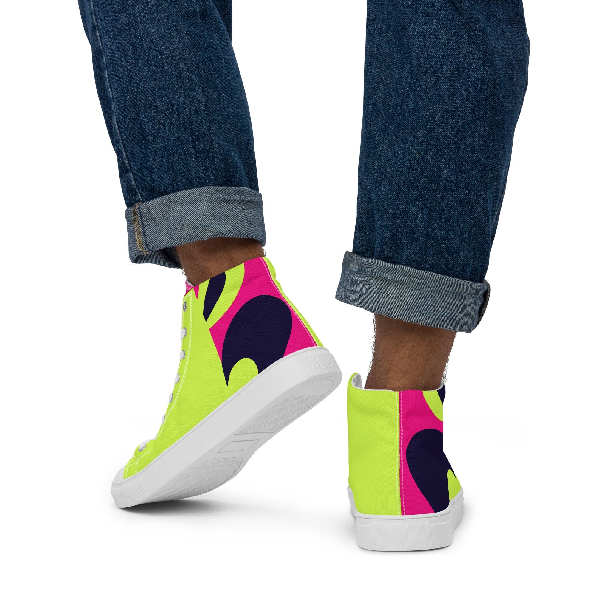 Men’s high top canvas shoes