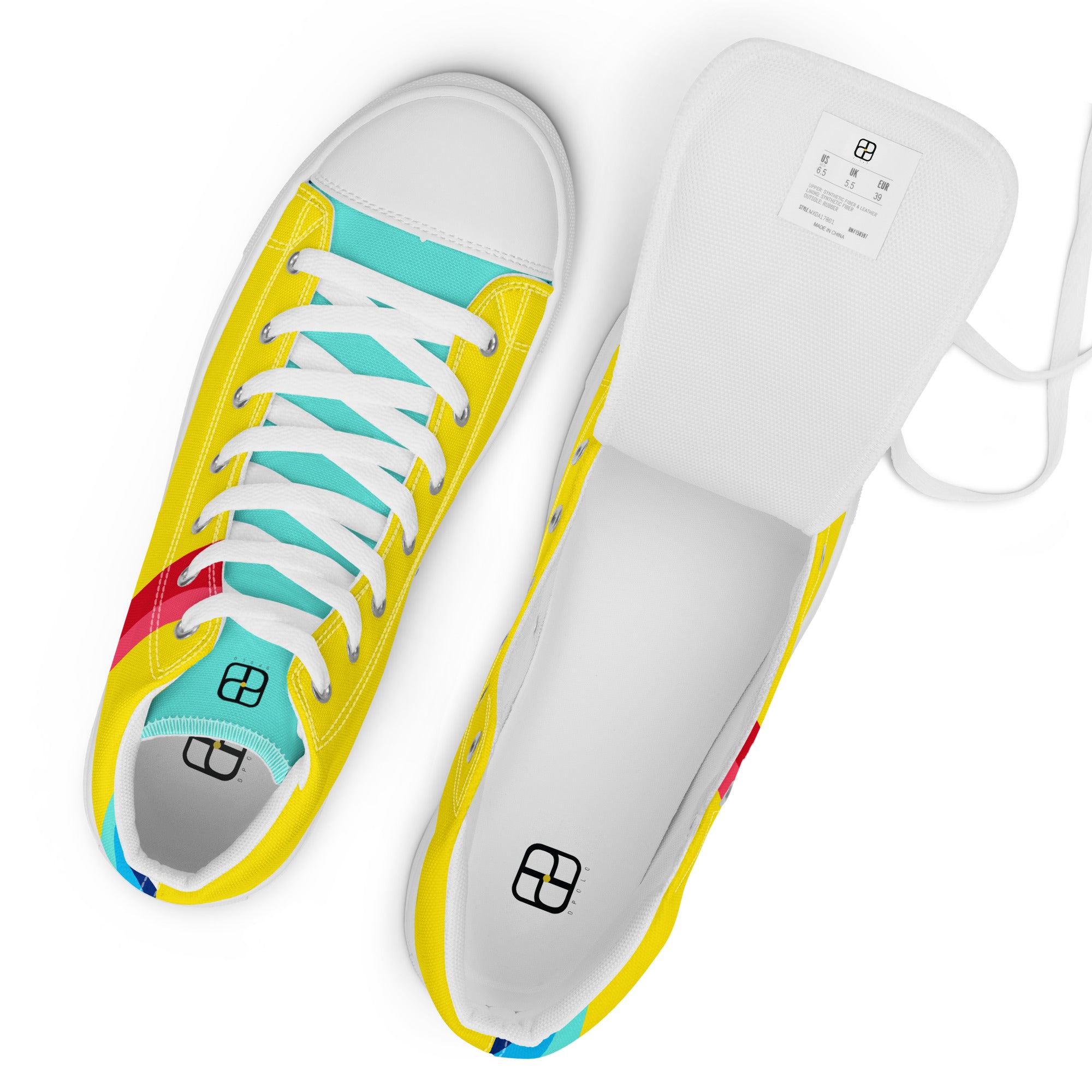 Men’s high top canvas shoes