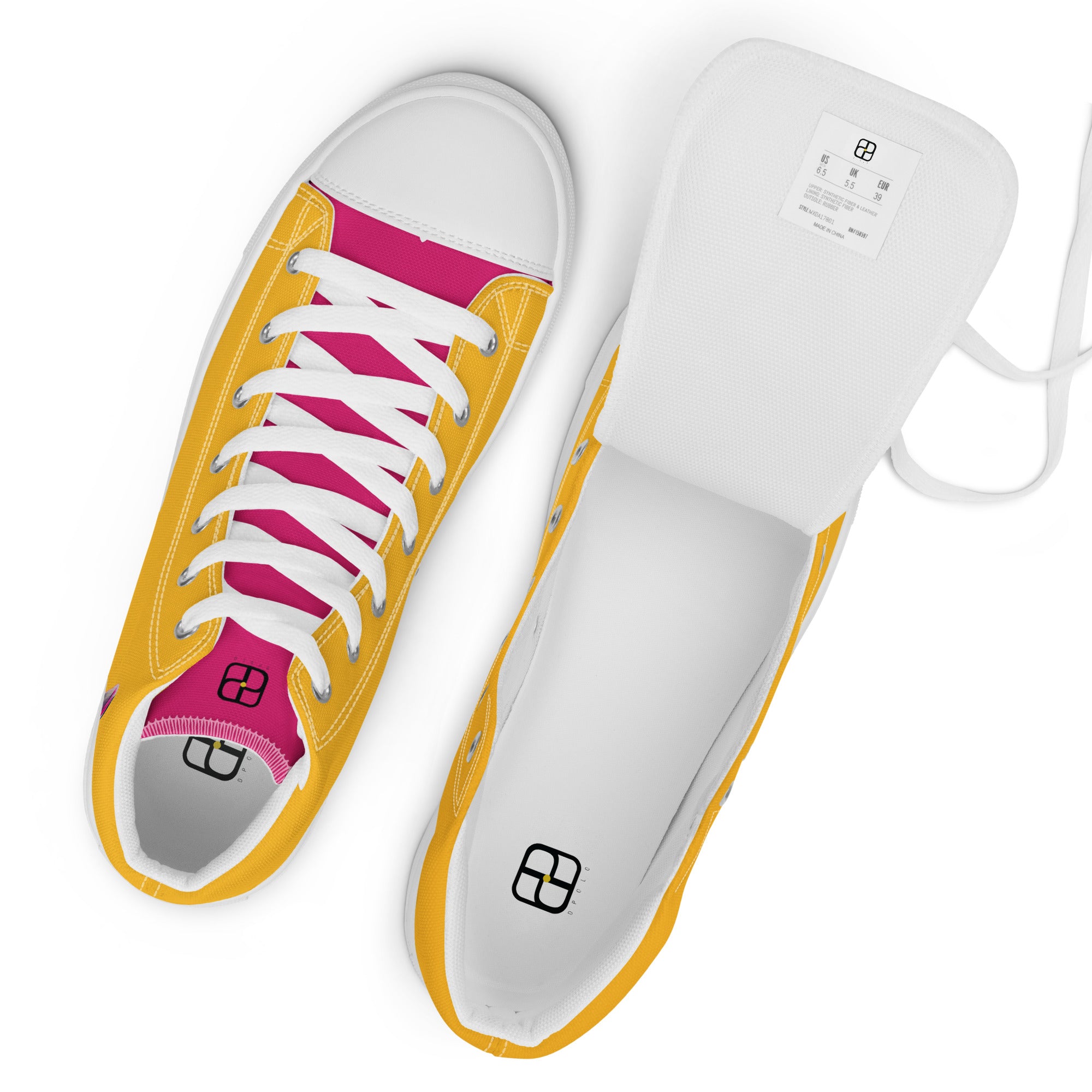 Men’s high top canvas shoes