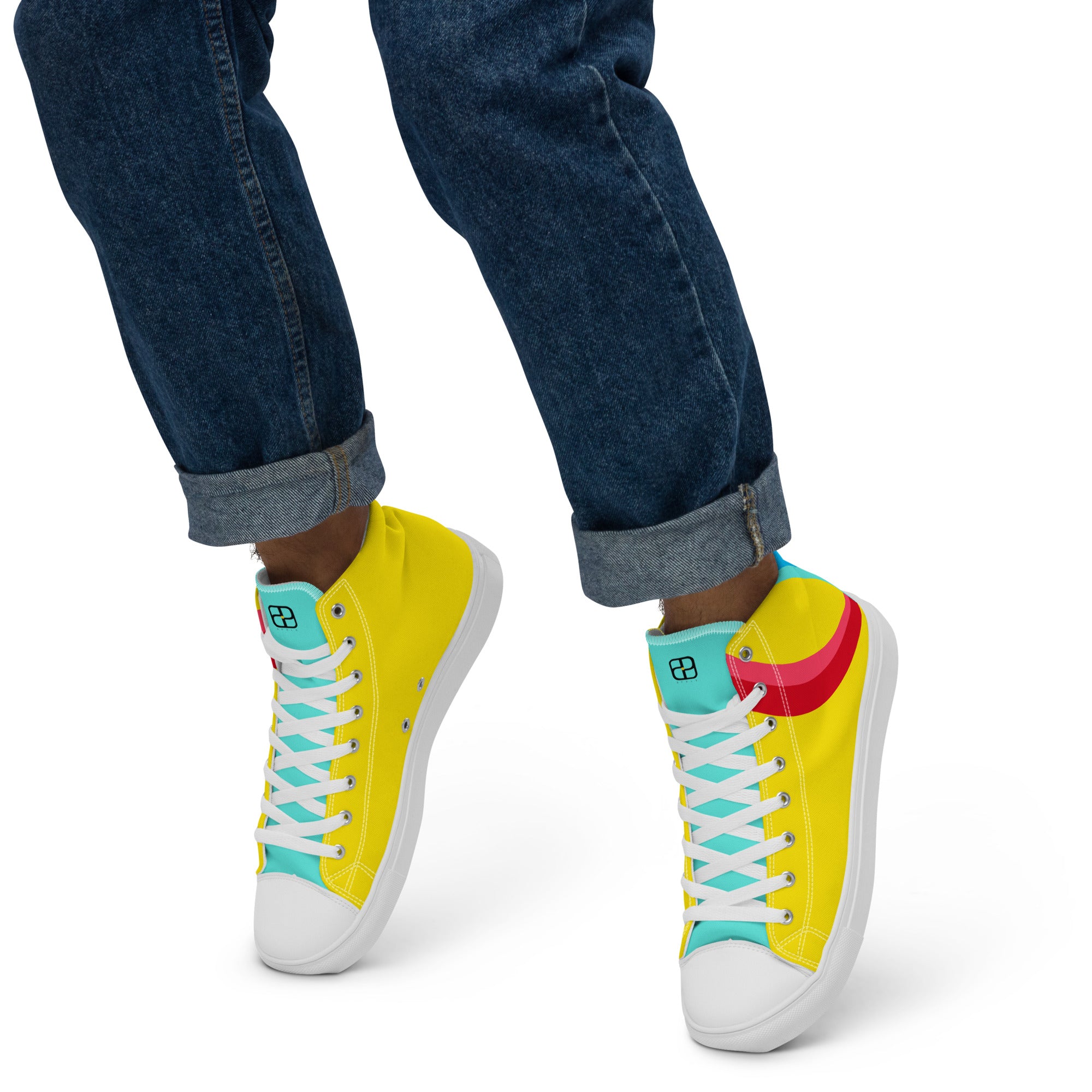 Men’s high top canvas shoes