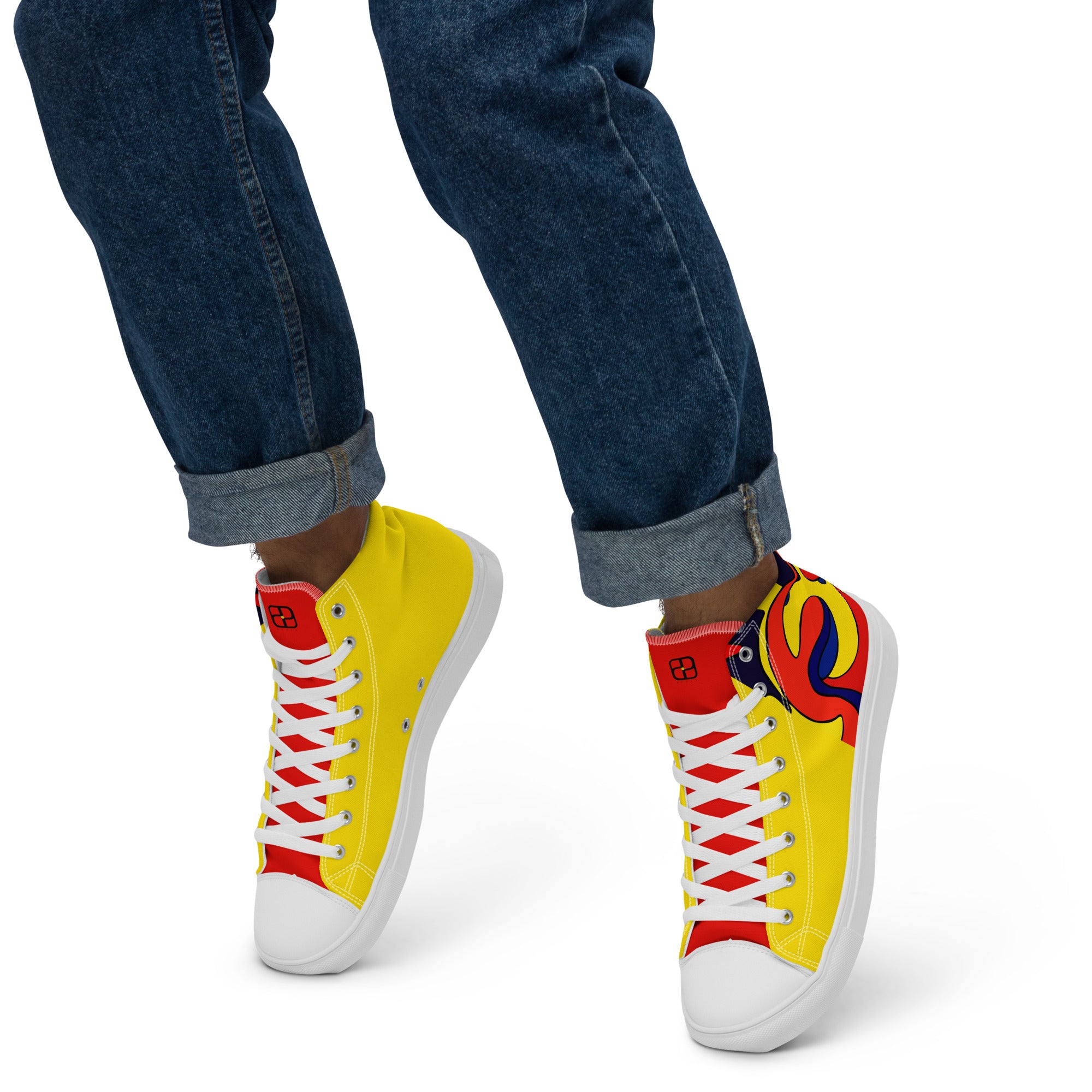 Men’s high top canvas shoes