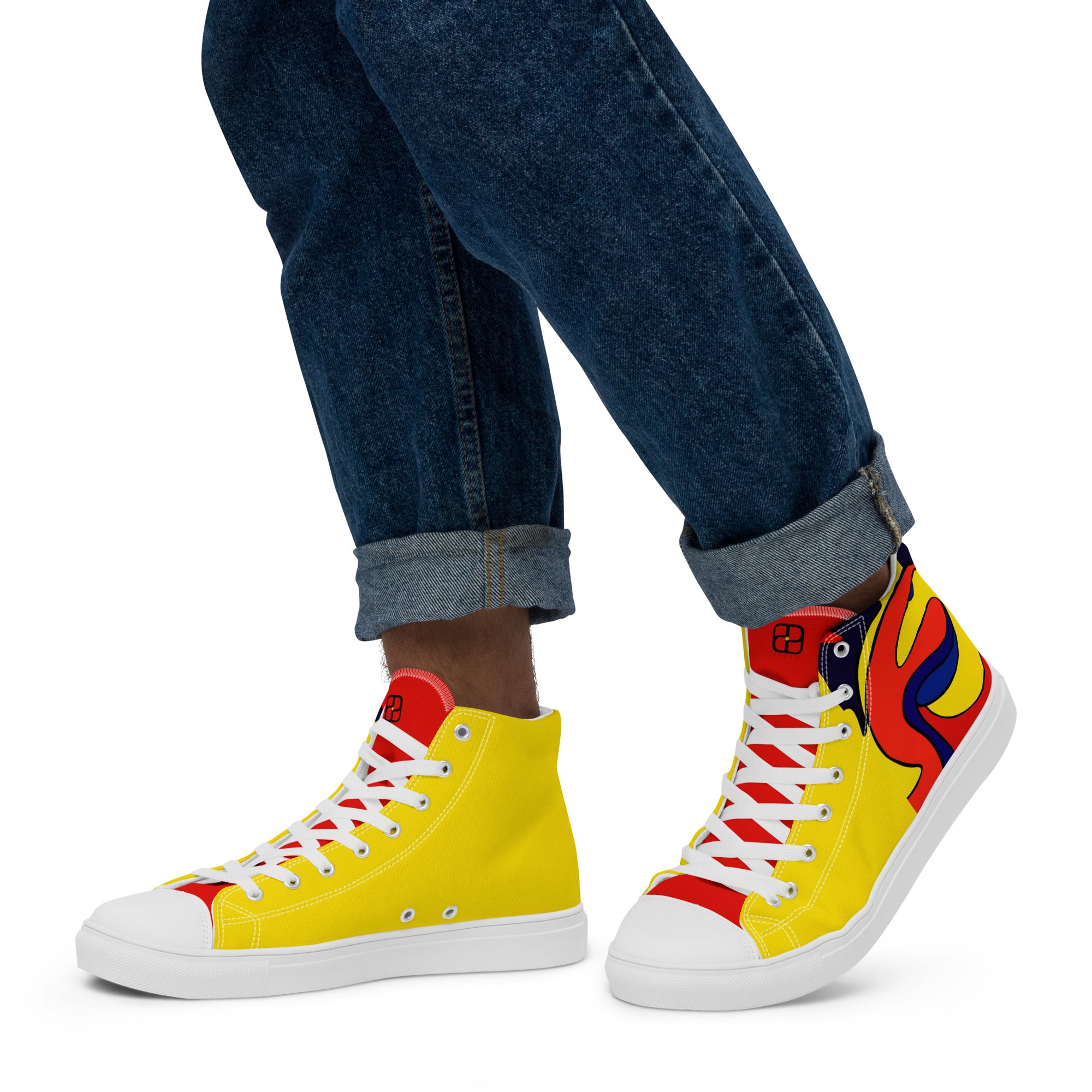 Men’s high top canvas shoes