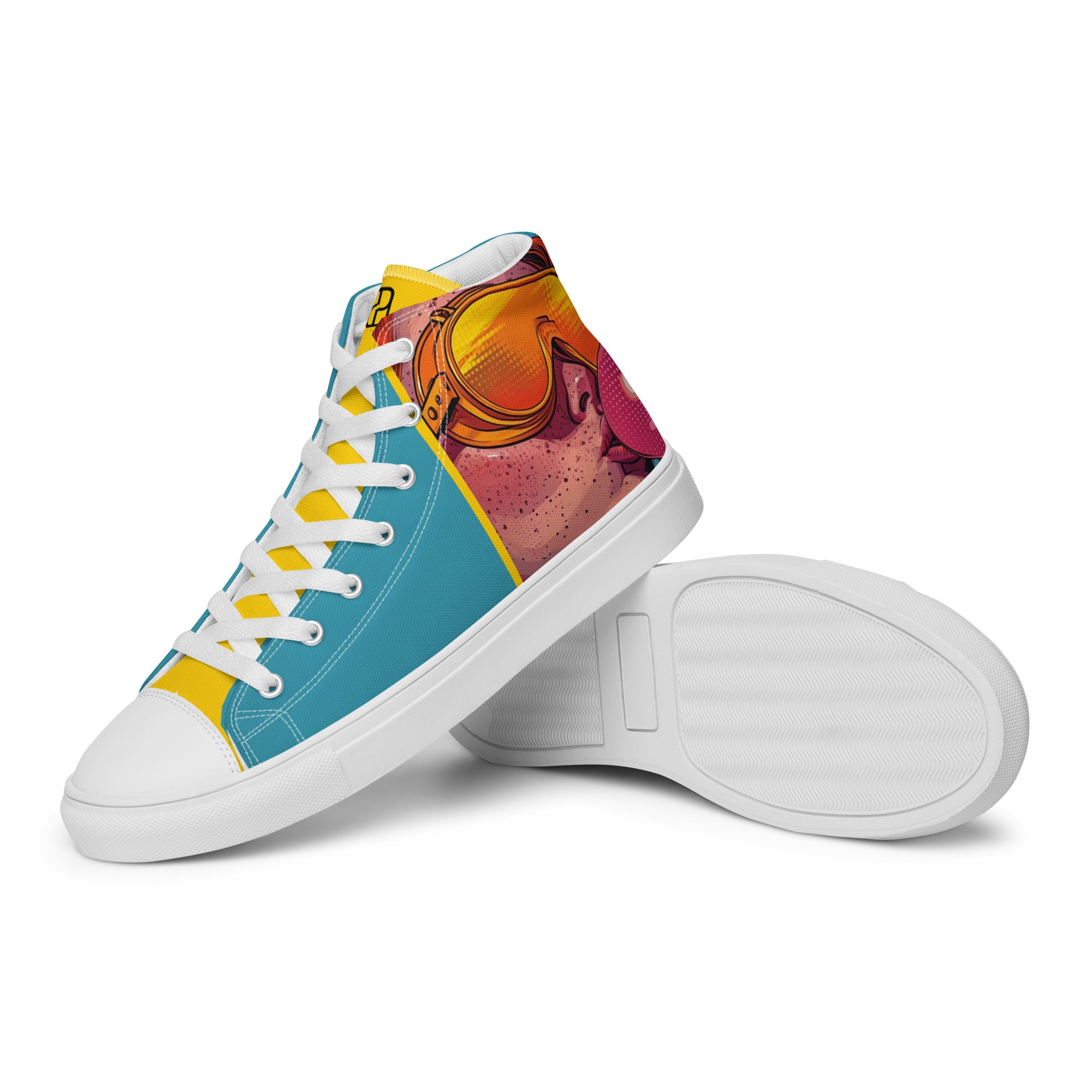 Men’s high top canvas shoes