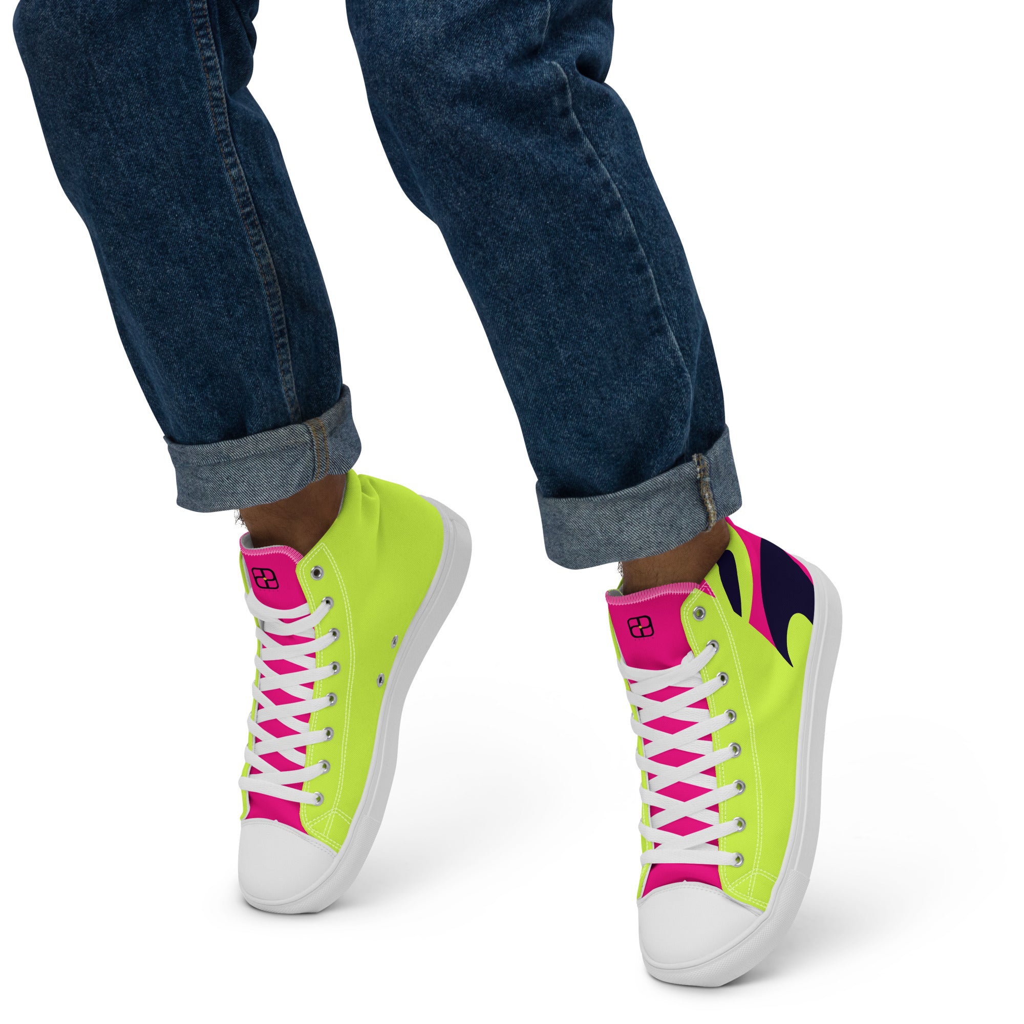 Men’s high top canvas shoes