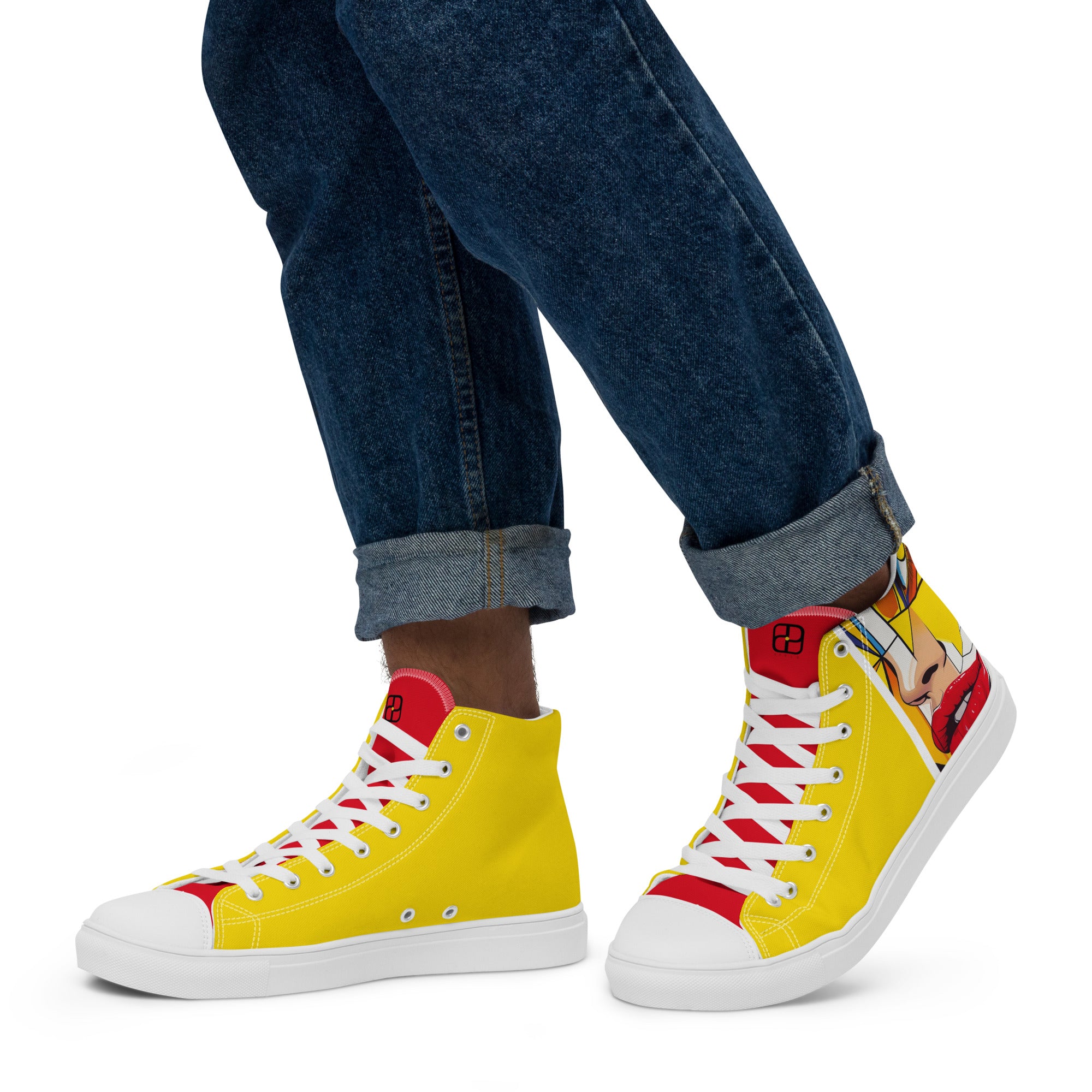 Men’s high top canvas shoes