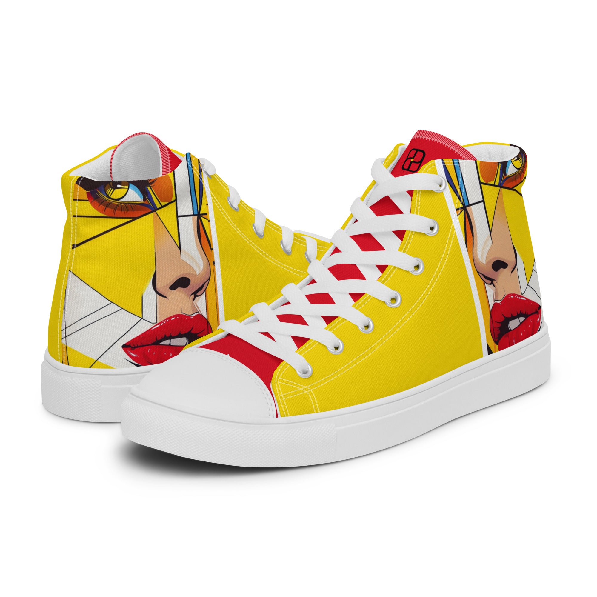 Men’s high top canvas shoes