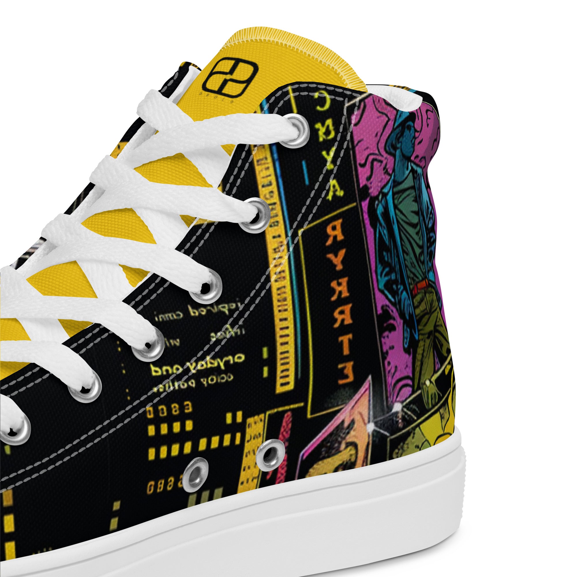 Men’s high top canvas shoes