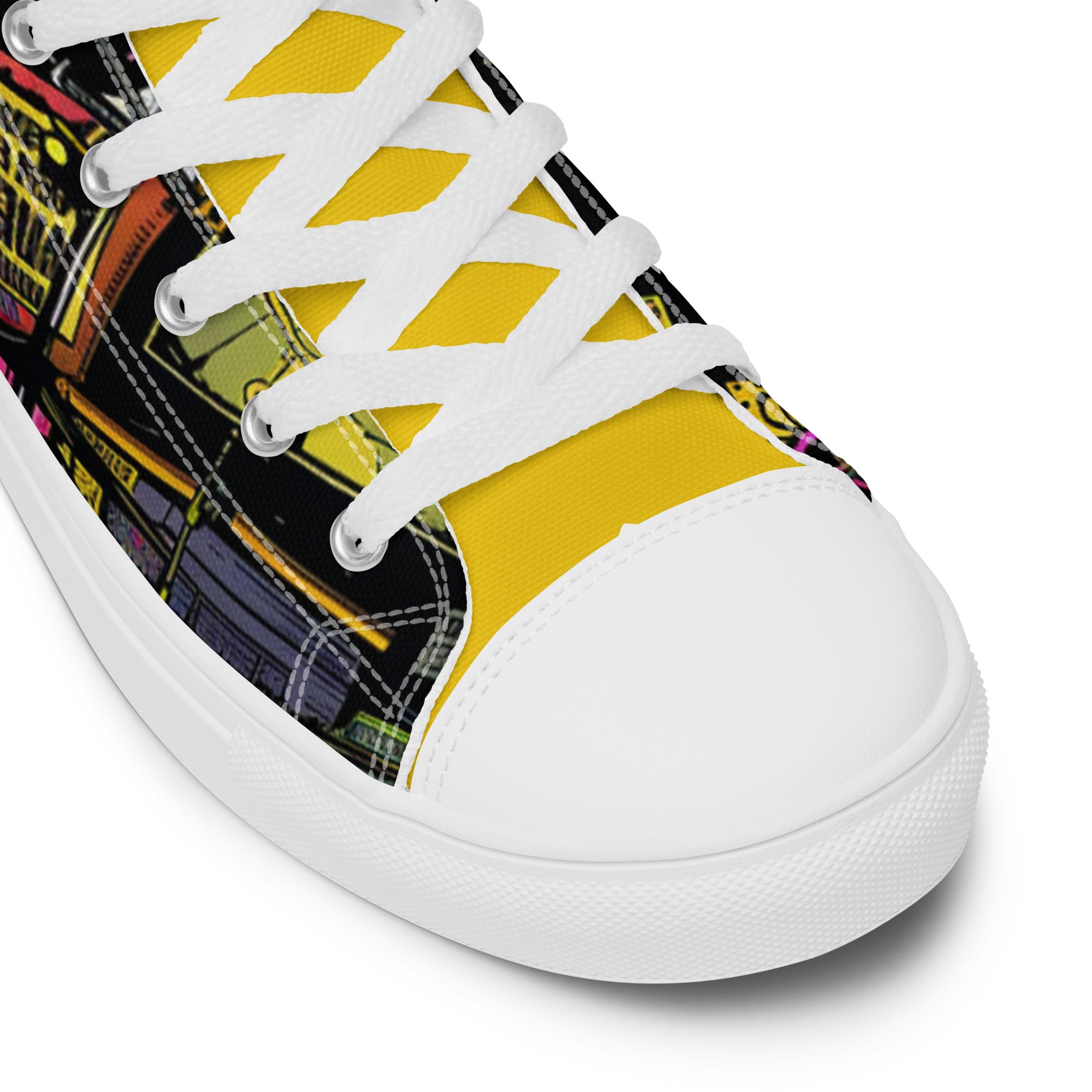 Men’s high top canvas shoes